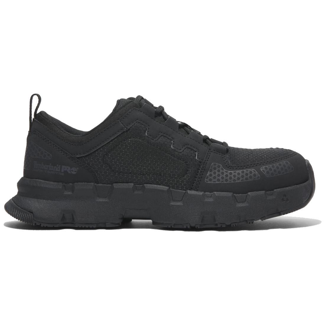 Powertrain EV Composite Toe Work Shoes for Men - Black Safety Boots with Electrical Hazard Protection | Ideal for Construction, Warehouse & Industrial Work