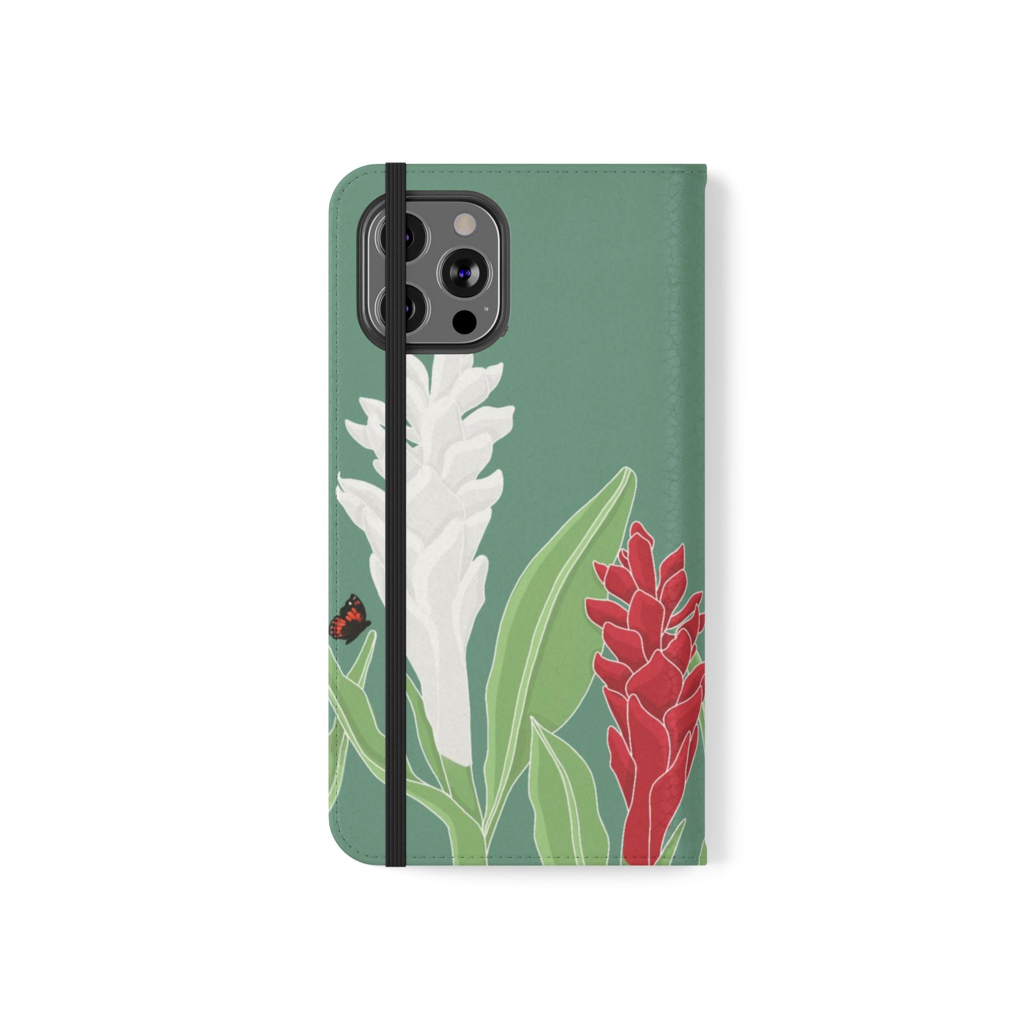 Premium Awapuhi Folio Case for iPhone 14 Pro Max - Slim Vegan Leather Phone Cover with Card Slots | Perfect for Work, Travel & Everyday Protection