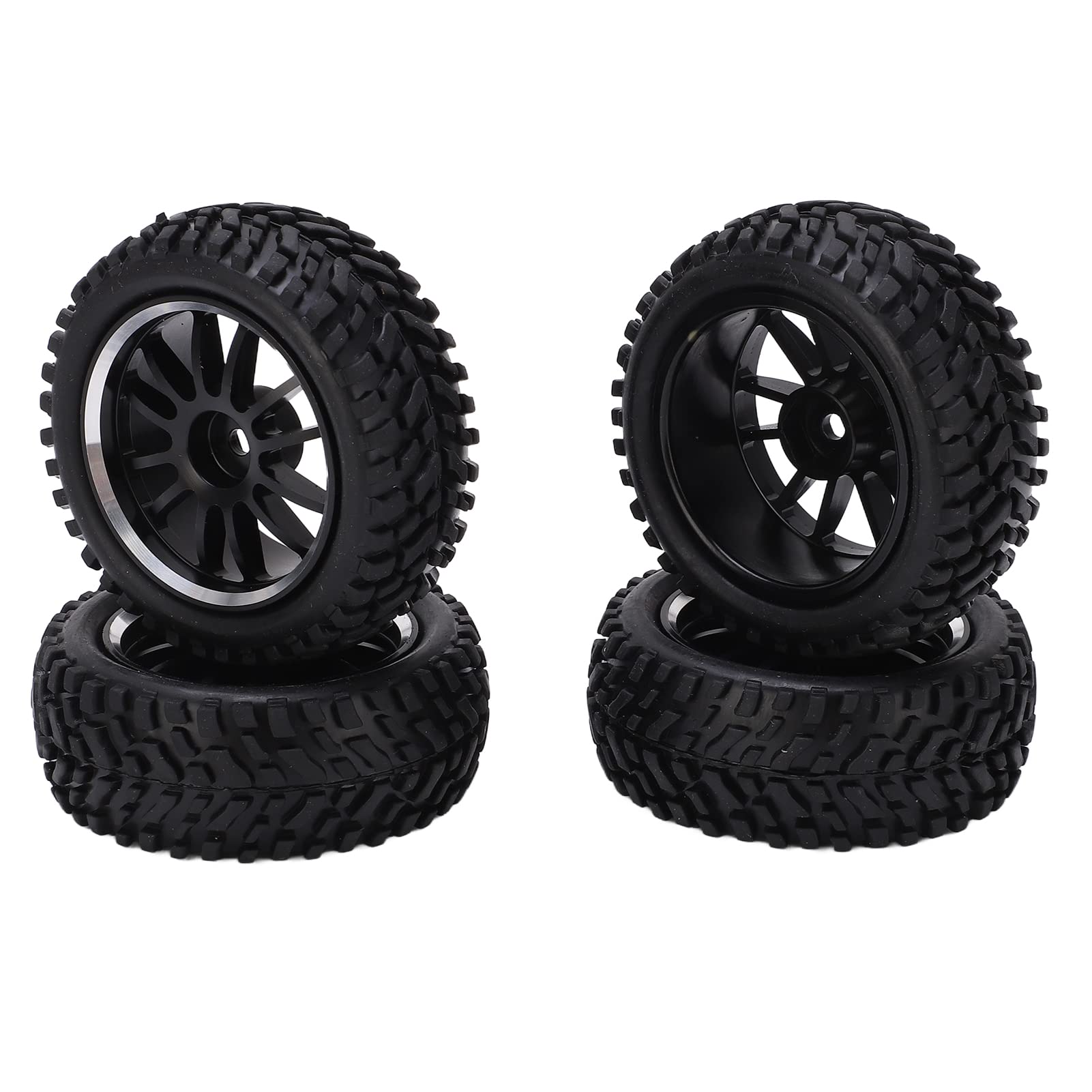 4Pcs Durable Rubber Tires for Wltoys 144001 RC Car - 75mm Off-Road Remote Control Vehicle Tires with Strong Cushioning | Perfect for 1/14 Scale RC Racing, Bashing & Outdoor Adventures
