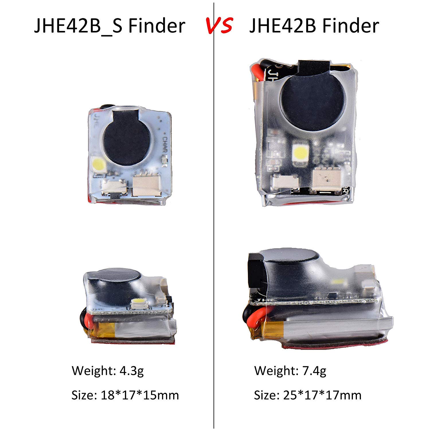 ICQUANZX RC Drone Signal Loss Buzzer Tracker with LED Light - 110dB Alarm Buzzer for BF & CF Flight Controllers - Perfect for FPV Racing and Aerial Photography Drones