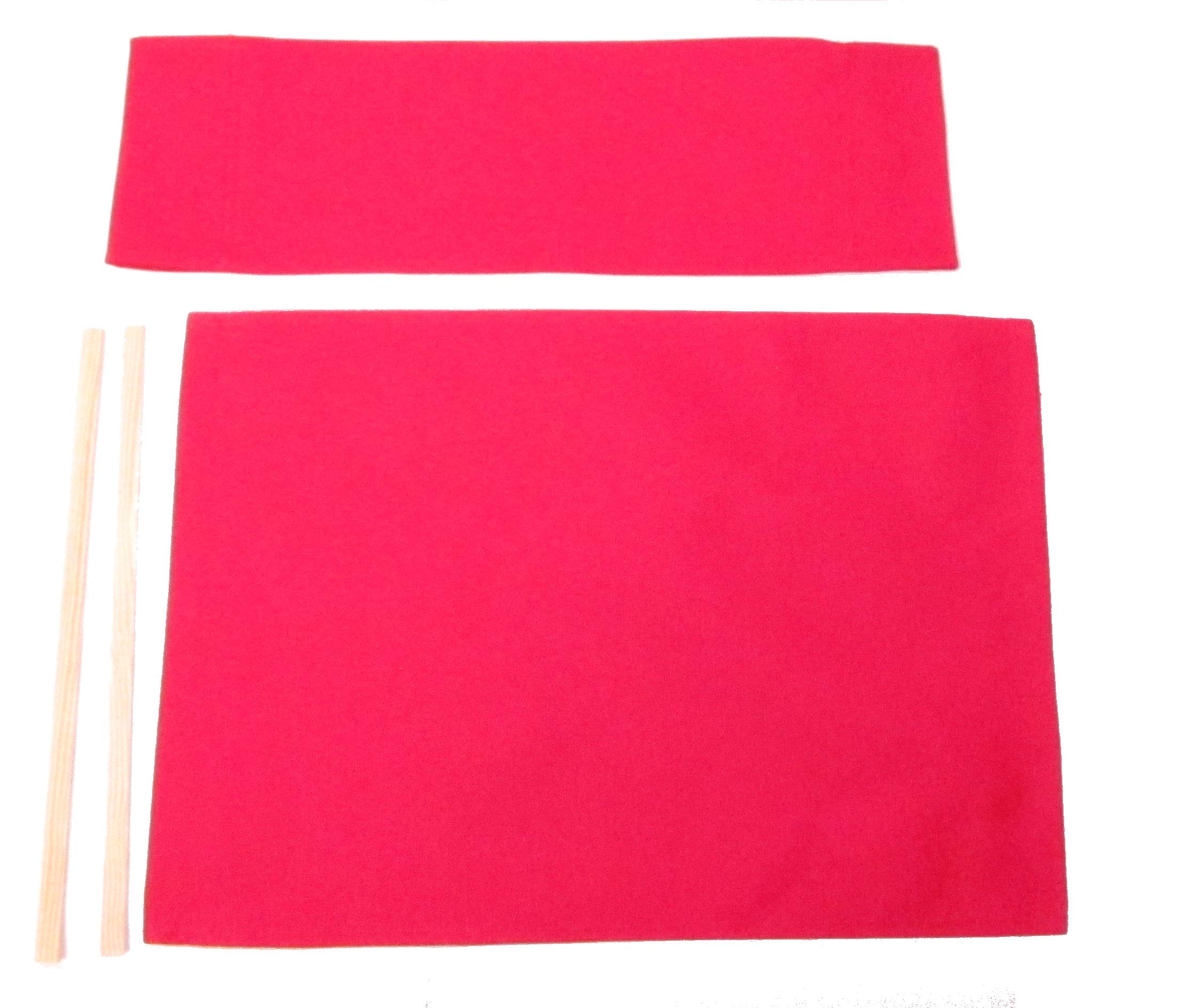 Replacement Canvas Cover for Director's Chair - Flat Stick Design in Red | Durable & Easy to Install | Perfect for Outdoor Events, Photography Studios & Home Decor