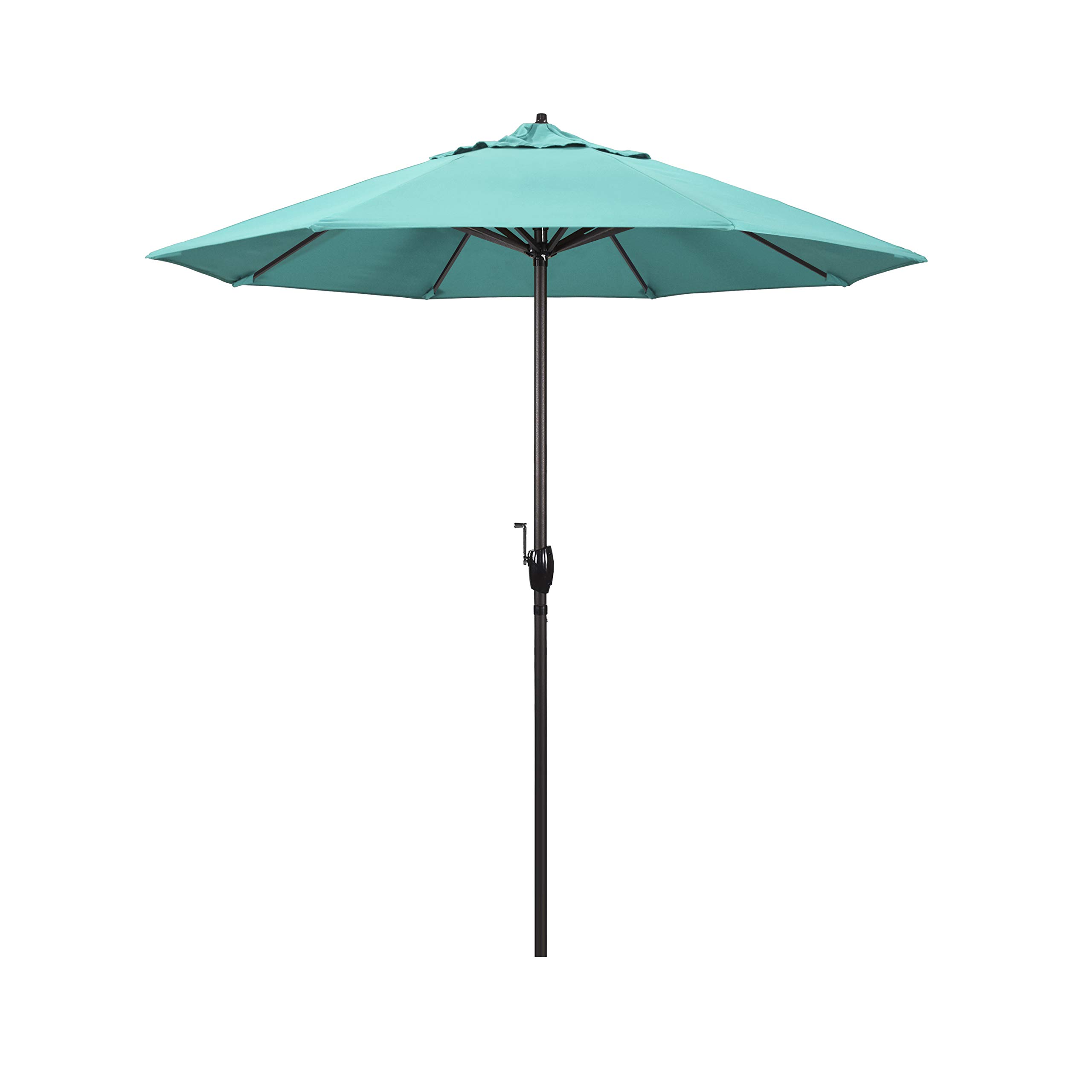 California Casa Series 7.5' Round Patio Umbrella - Outdoor Market Umbrella for Backyard, Poolside, Deck & Garden Use