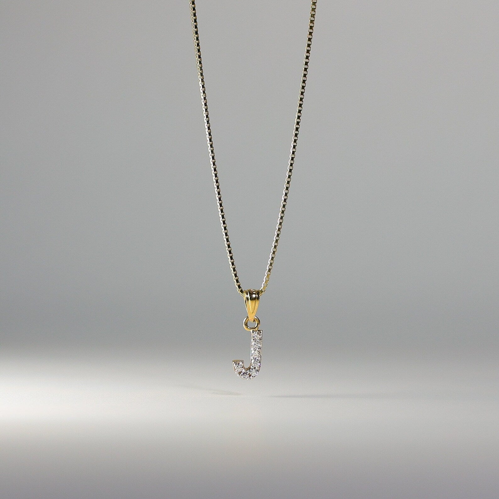 Gold Cubic Zirconia Letter J Pendant Necklace - Elegant Initial Jewelry for Women | Perfect Gift for Birthday, Anniversary & Valentine's Day | A to Z Pendants Collection