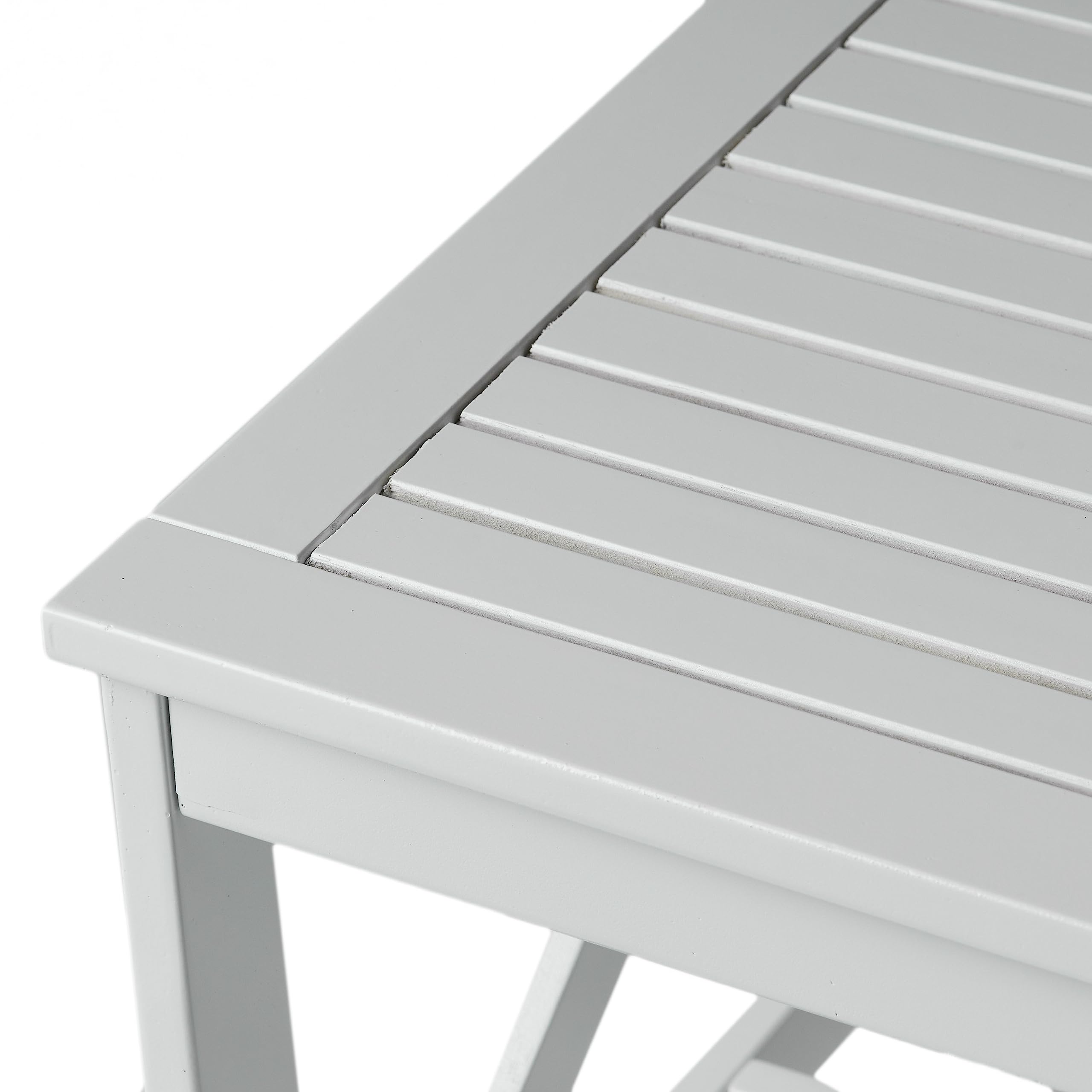 Christopher Knight Home Ivan Outdoor Acacia Wood Coffee Table - Weather-Resistant White Finish - Perfect for Patio, Garden, and Poolside Decor
