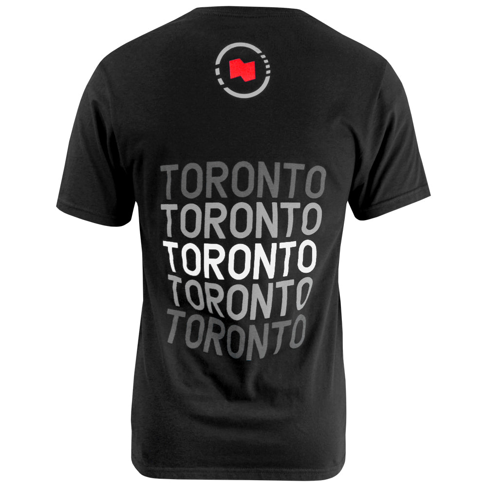 NBO Toronto Unisex Multi Toronto Tee - Black Cotton T-Shirt for Men & Women | Casual Streetwear, Everyday Wear & Travel Outfit