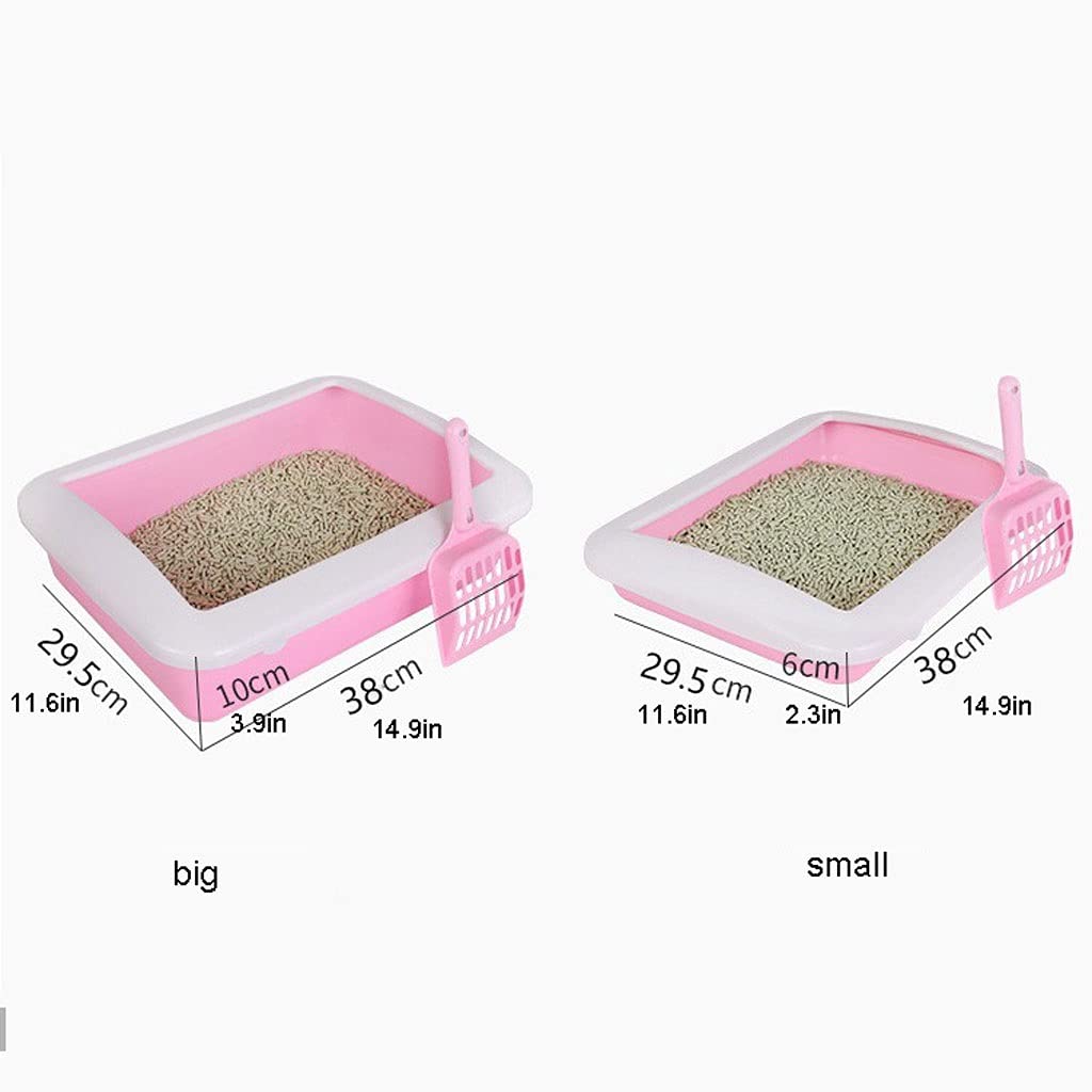 Premium Semi-Enclosed Cat Litter Box - Detachable, Splash-Proof Kitten Potty with Sanitary Design | Ideal for Small Spaces & Multi-Cat Homes | Cat Toilet Supplies (Size A)