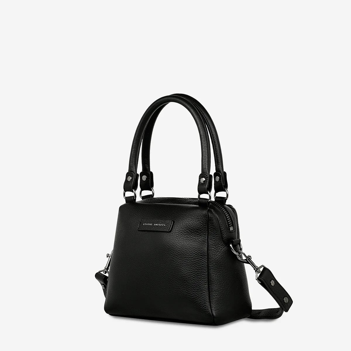 Status Anxiety Mini Mountains Bag in Black - Stylish Crossbody Purse for Women, Perfect for Everyday Use, Travel & Work