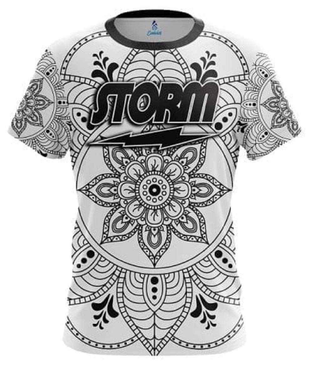 Storm Mandala Pedal Bowling Jersey - Breathable Performance Shirt for Bowlers - Perfect for League Play & Tournaments (Men's & Women's)