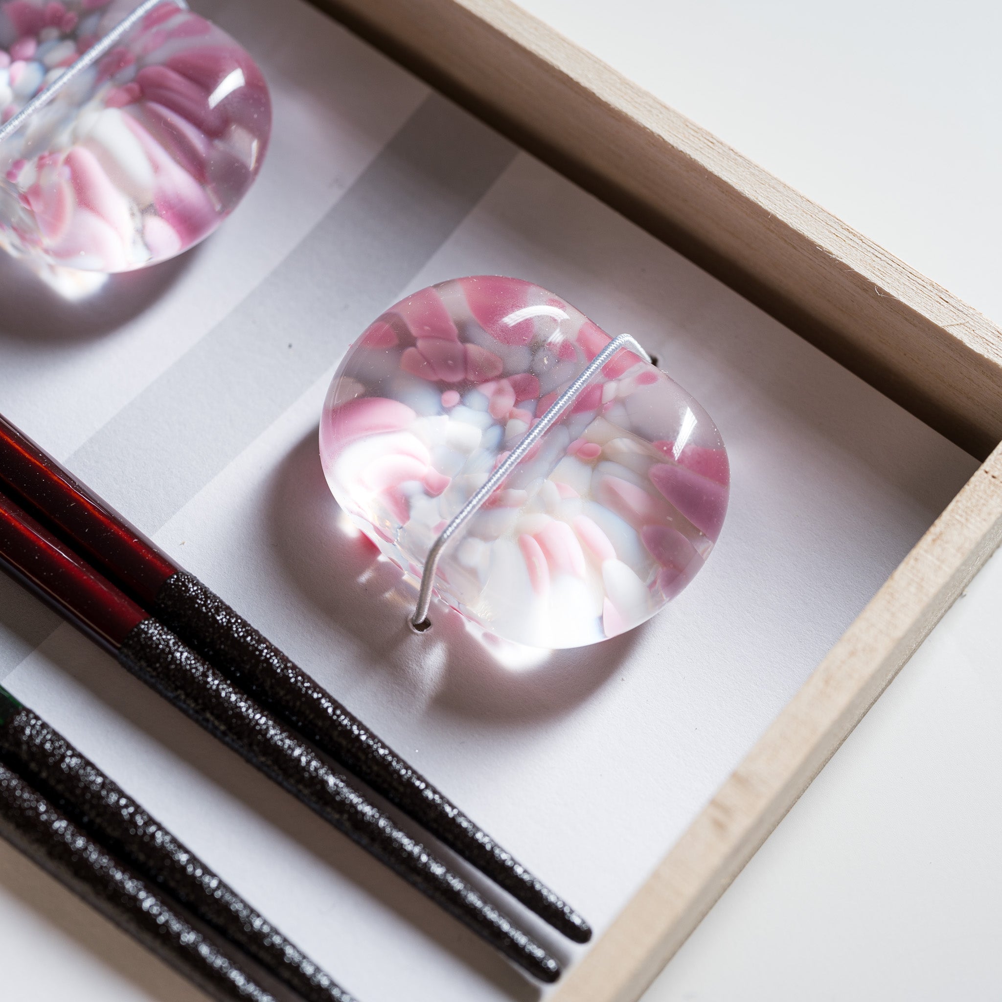 Premium Wakasa Lacquered Chopsticks Gift Set - Handcrafted Floral Design Japanese Chopsticks for Sushi, Asian Cuisine & Home Decor - Perfect for Weddings, Housewarming & Special Occasions