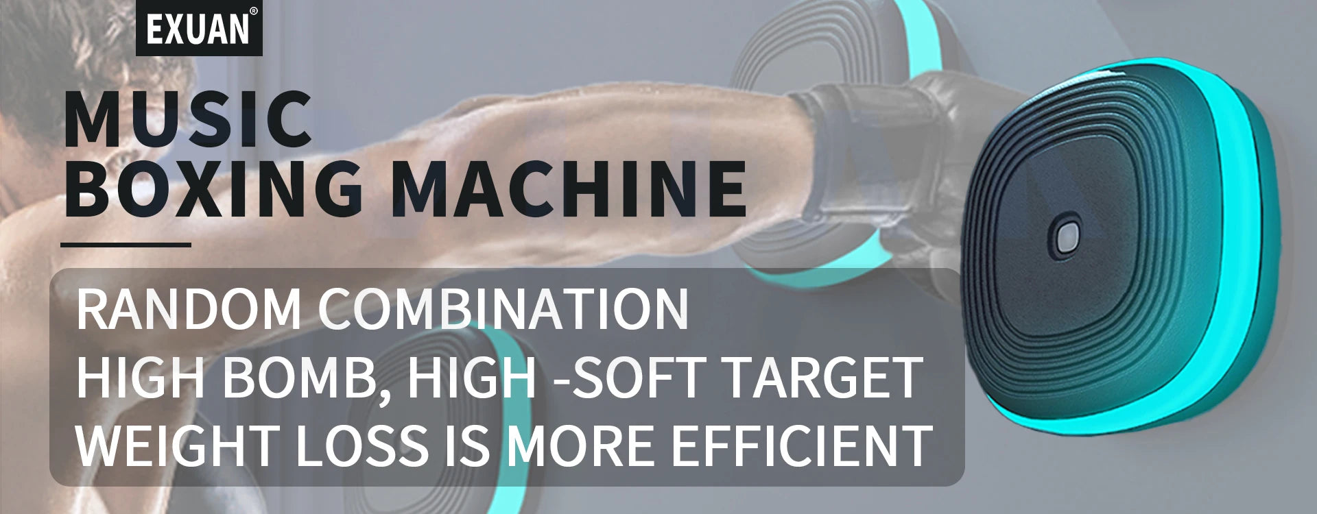 Smart Split-Type Music Boxing Machine with 8 Adjustable Targets - Boxing Training & Stress Relief for Kids & Adults - Perfect for Home Gym, Fitness & Family Fun