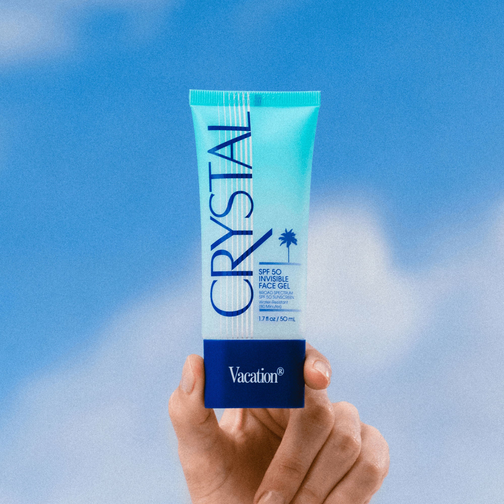 SPF 50 Sunscreen Gel with Crystal Extract - Lightweight, Non-Greasy Face & Body Sun Protection for Outdoor Activities, Beach, and Daily Use