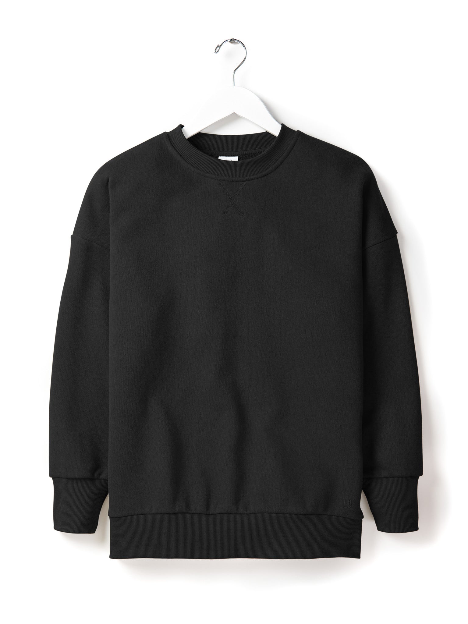 Premium Black Elevated Crewneck Sweatshirt for Men & Women | Comfortable & Stylish Casual Wear for Everyday Outfits