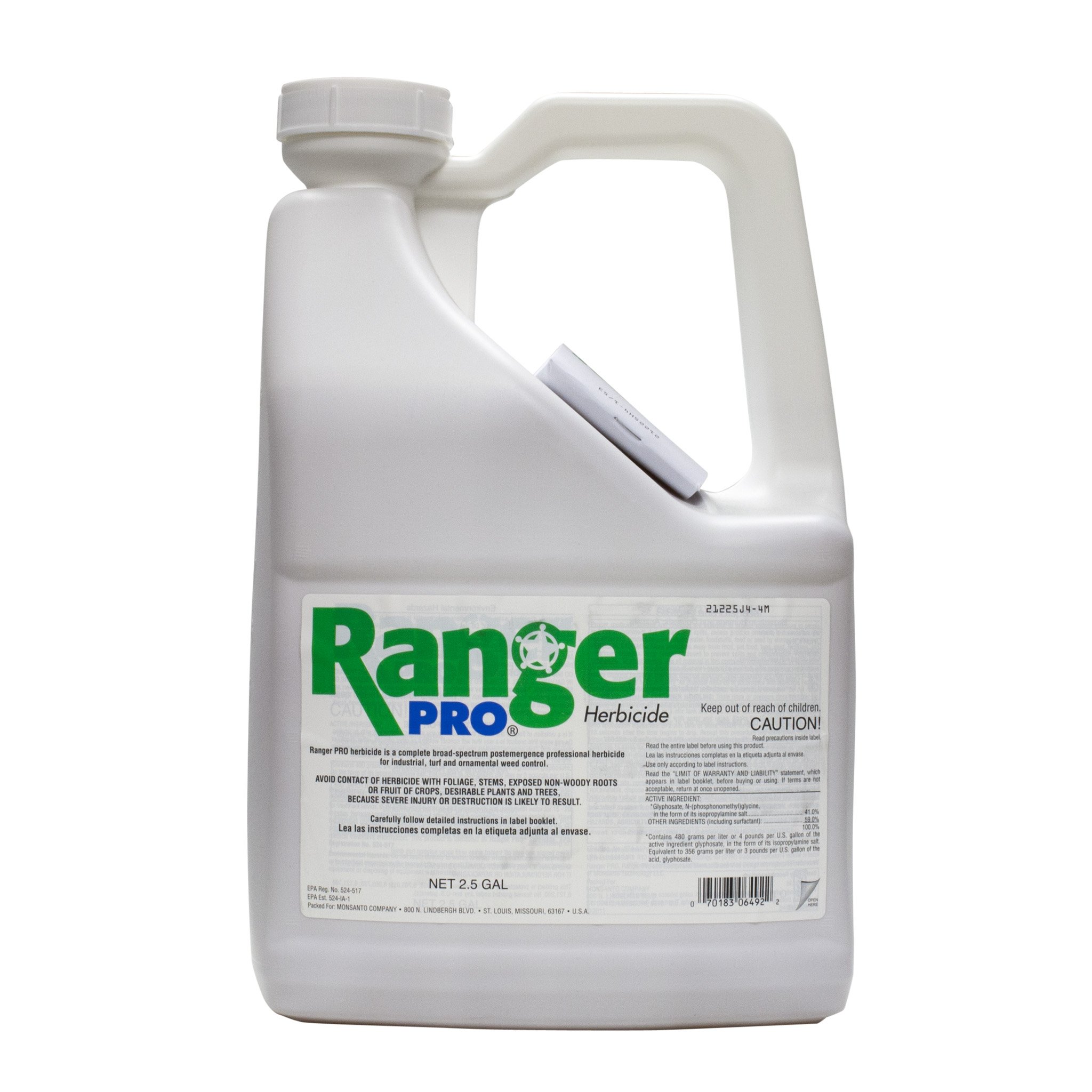 Ranger Pro 41% Glyphosate Herbicide - 5 Gallon Weed Killer for Agricultural, Commercial & Home Use | Fast-Acting Glyphosate Concentrate for Weed Control in Farms, Lawns & Gardens