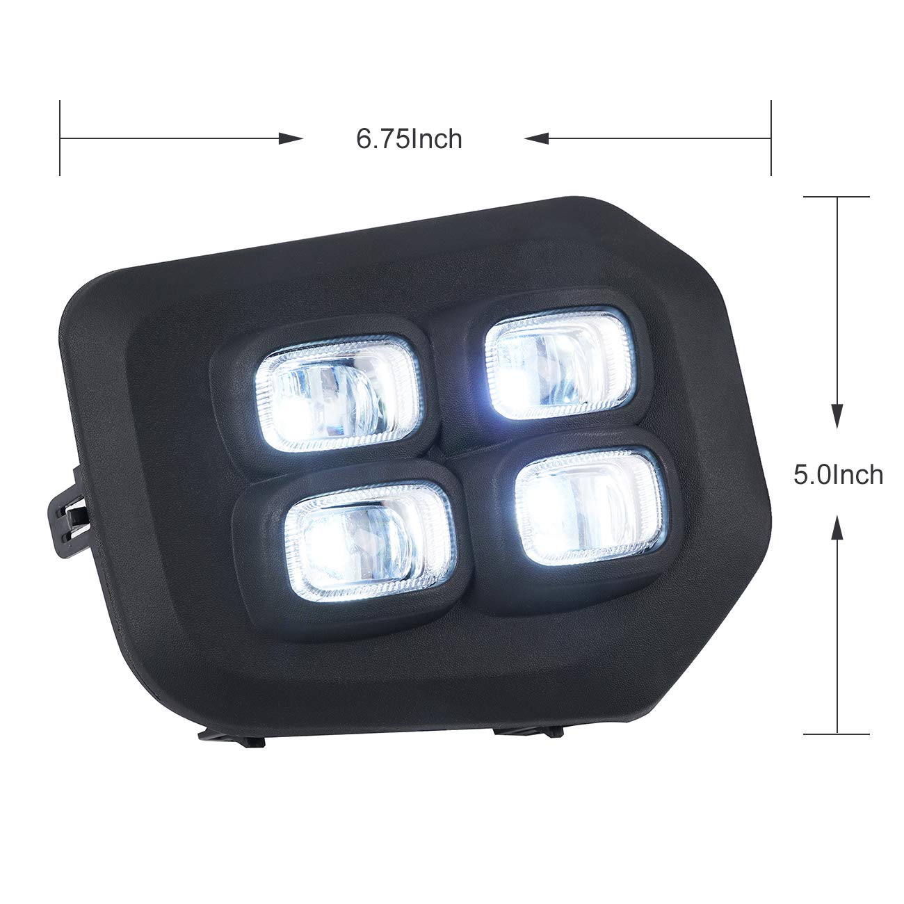 **LED Fog Lights for Toyota Tacoma 2016-2020 - DRL Fog Light Kit, Dual-Color White/Amber - Direct Replacement for Tacoma Fog Lamps - Perfect for Off-Roading & Night Driving**