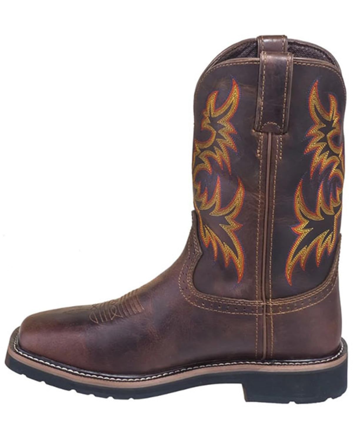 Justin Men's Stampede WP Pull-On Work Boots - Waterproof & Durable for Outdoor Work