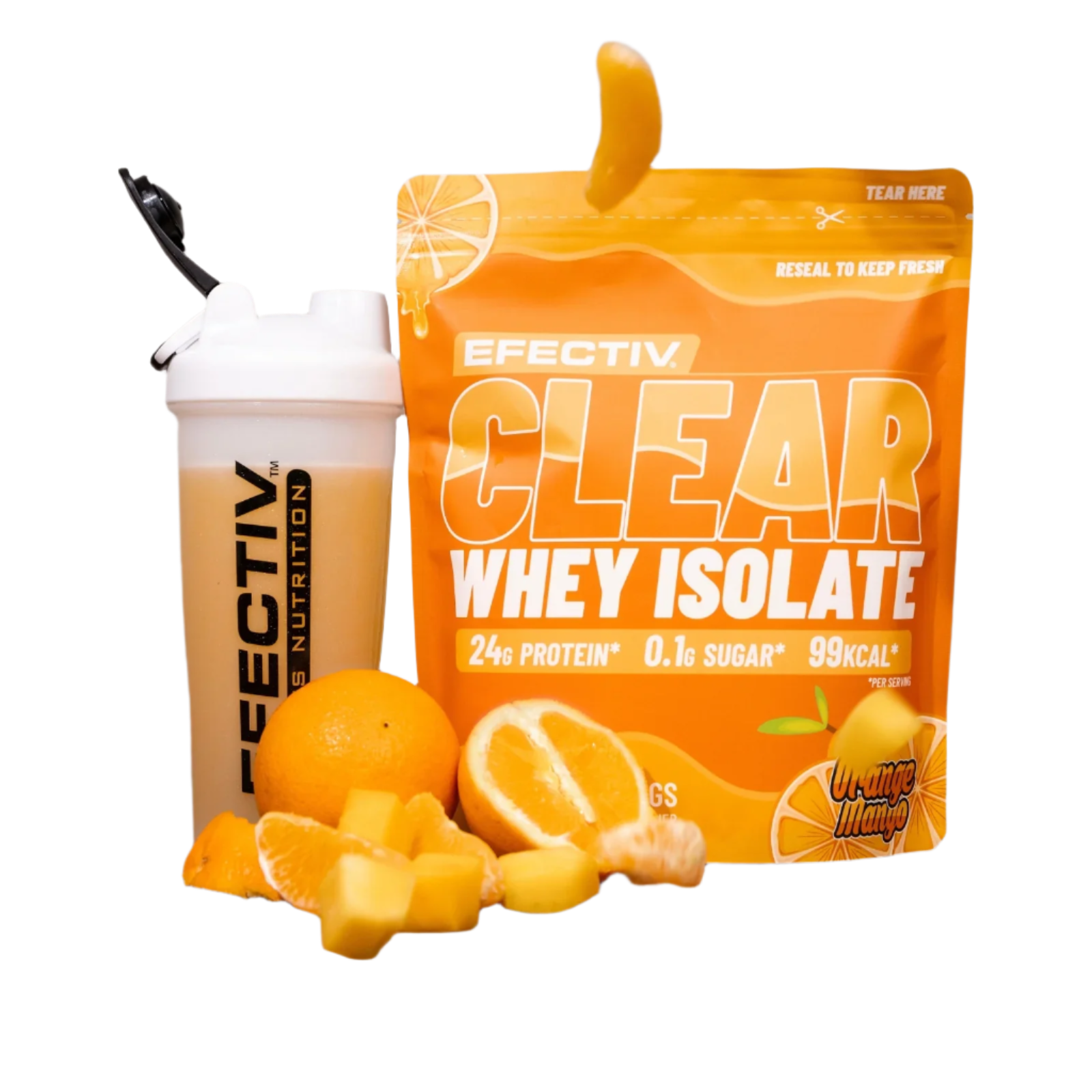 Efectiv Nutrition Clear Whey Isolate 600g - Premium Protein Powder for Muscle Recovery & Post-Workout | Ideal for Gym, Fitness & Bodybuilding