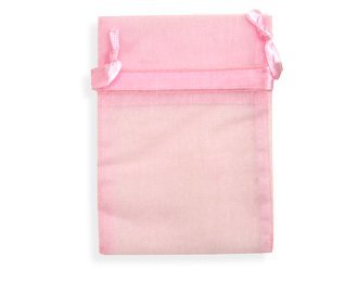 60 Pcs Sheer Organza Drawstring Gift Bags 4x6 Inches - Pink Wedding Favor Pouches for Jewelry, Candies, Bridal Shower & Party Favors