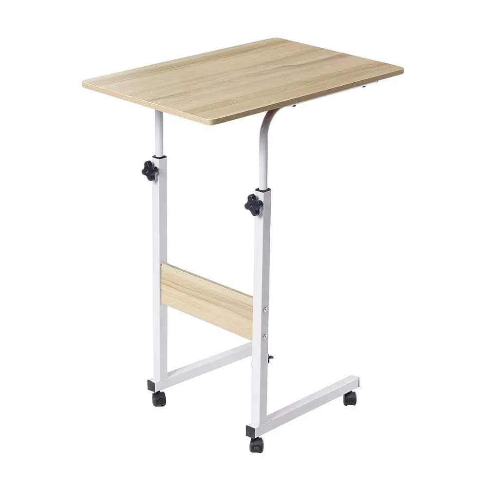 Adjustable Over Bed Table - Wooden Bedside Lifting Desk for Laptop, Reading & Writing - Home & Hospital Use for Elderly, Bedridden Patients - Perfect for Beds, Sofas & Couches