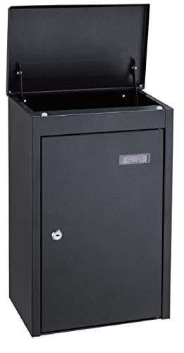 **Galvanized Steel Lockable Parcel Delivery Box - Secure Package Mailbox for Porch with 4 Keys | Ideal for Home, Apartment & Office Package Security**