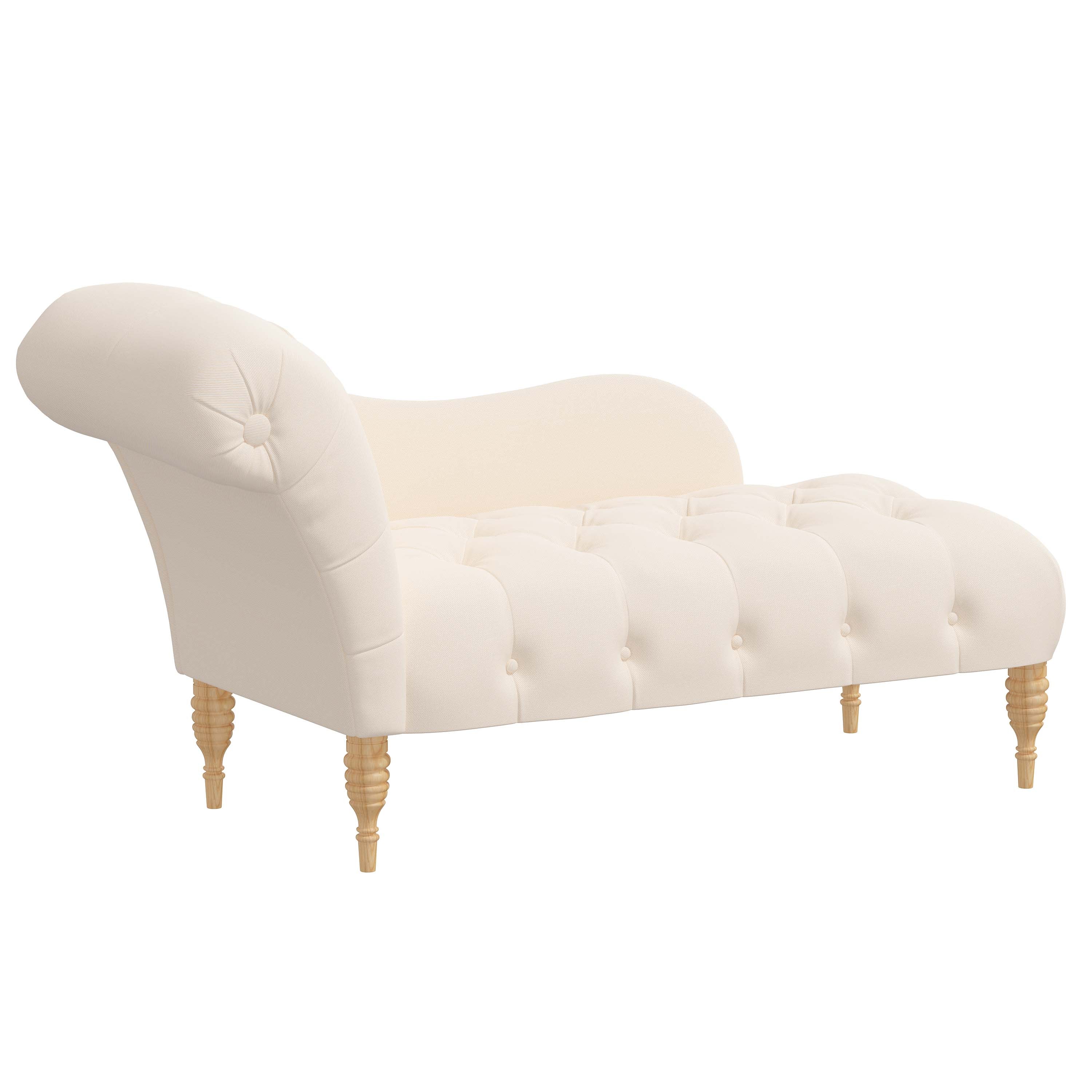 Rowen Chaise Lounge Chair - Modern Accent Furniture for Living Room, Bedroom & Patio - Stylish Upholstered Seating with Wooden Legs - Perfect for Relaxing, Reading & Decorating Your Home
