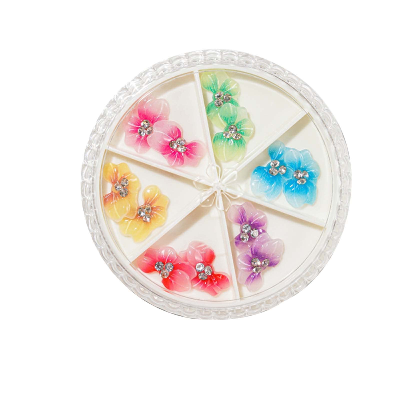 5D French Nail Stickers - 3D Embossed Flower & Butterfly Gradient Design Nail Art Kit for DIY Manicure - Perfect for Parties, Weddings, and Special Occasions