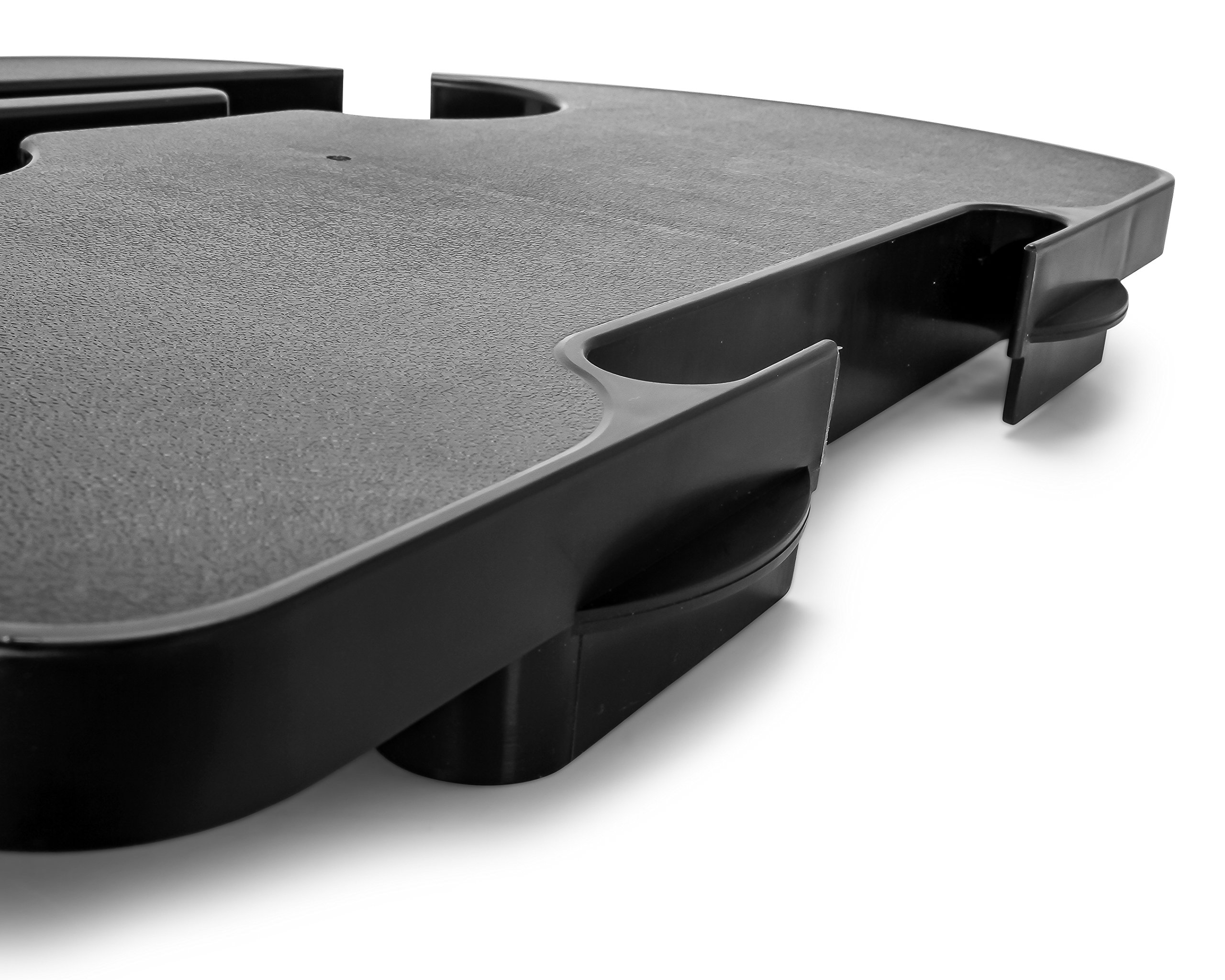 Camco 51834 Zero Gravity Chair Tray - Black | Adjustable Table for Outdoor Recliners | Perfect for Poolside, Beach, and Patio Relaxation