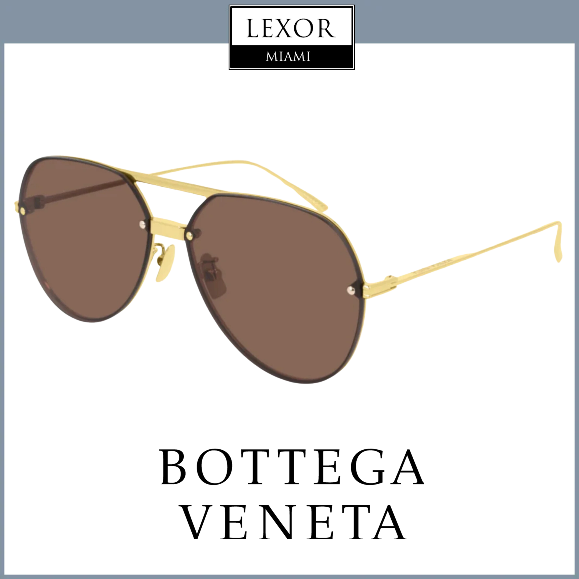 Bottega Veneta BV1054SA 002 Unisex Sunglasses - UV Protection, Polarized Lenses for Men & Women - Perfect for Driving, Beach & Outdoor Activities