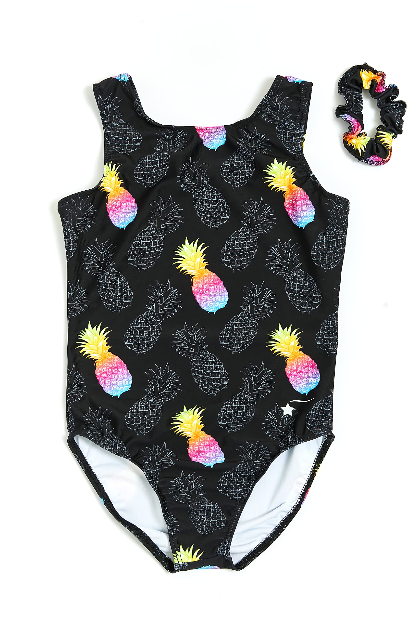 Destira Girls Gymnastics Leotards - Super Soft Dance Leotard with Matching Hair Scrunchie for Gymnastics, Ballet, Cheerleading & Yoga Practice | Perfect for Competitions, Recitals & Training