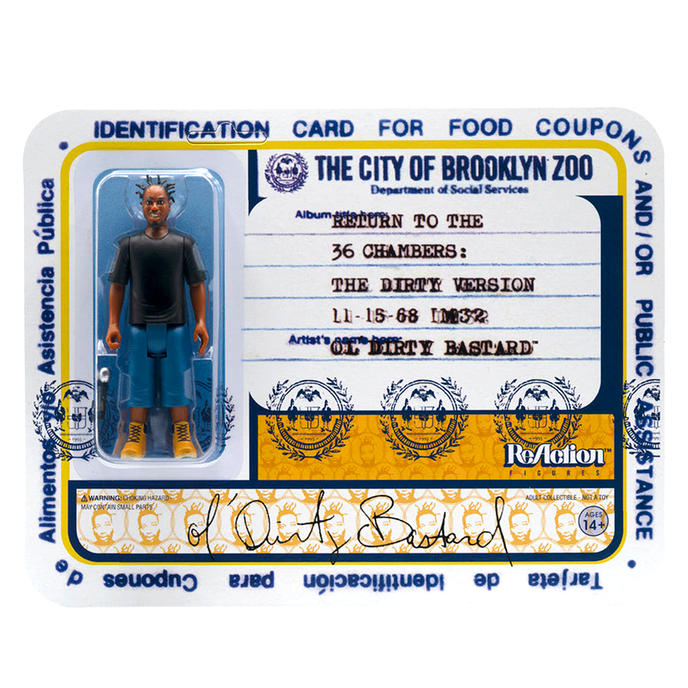 Super7 Ol' Dirty Bastard (ODB) Brooklyn Zoo ReAction Figure - Collectible Hip Hop Music Memorabilia for Fans & Display