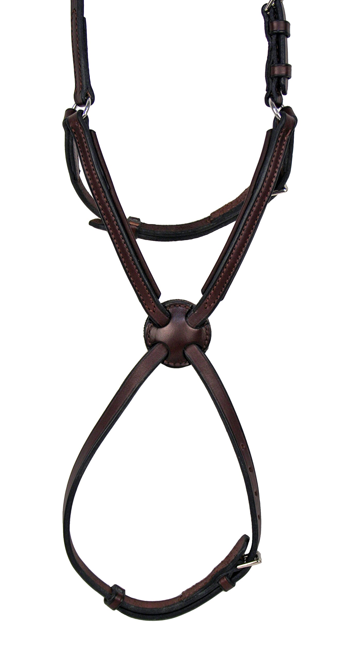 Nunn Finer Padded Figure 8 Noseband for Horses - Interchangeable Button Pieces - Comfortable & Adjustable Equestrian Bridle Accessory for Training & Show Jumping