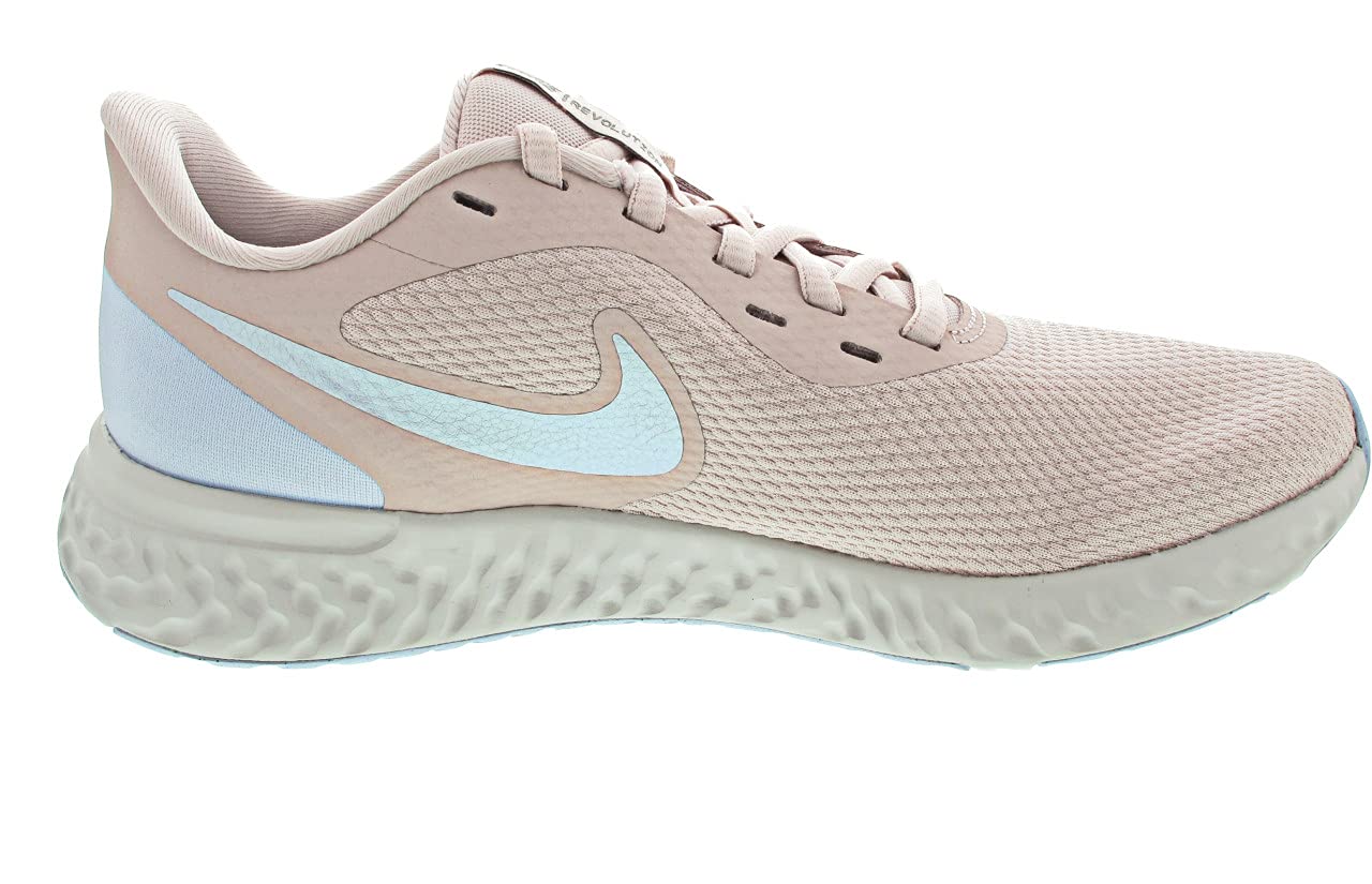Nike Women's Sneakers - Barely Rose/Hydrogen Blue MTLC Running Shoes, Size 7 | Lightweight Comfort for Jogging, Gym Workouts & Casual Wear