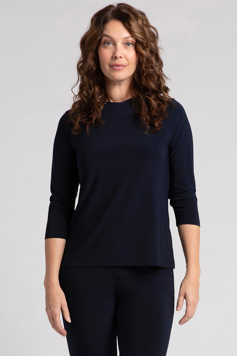 Slim Fit Crew Neck T-Shirt for Men - Navy Blue Casual Tee | Perfect for Everyday Wear, Gym & Outings