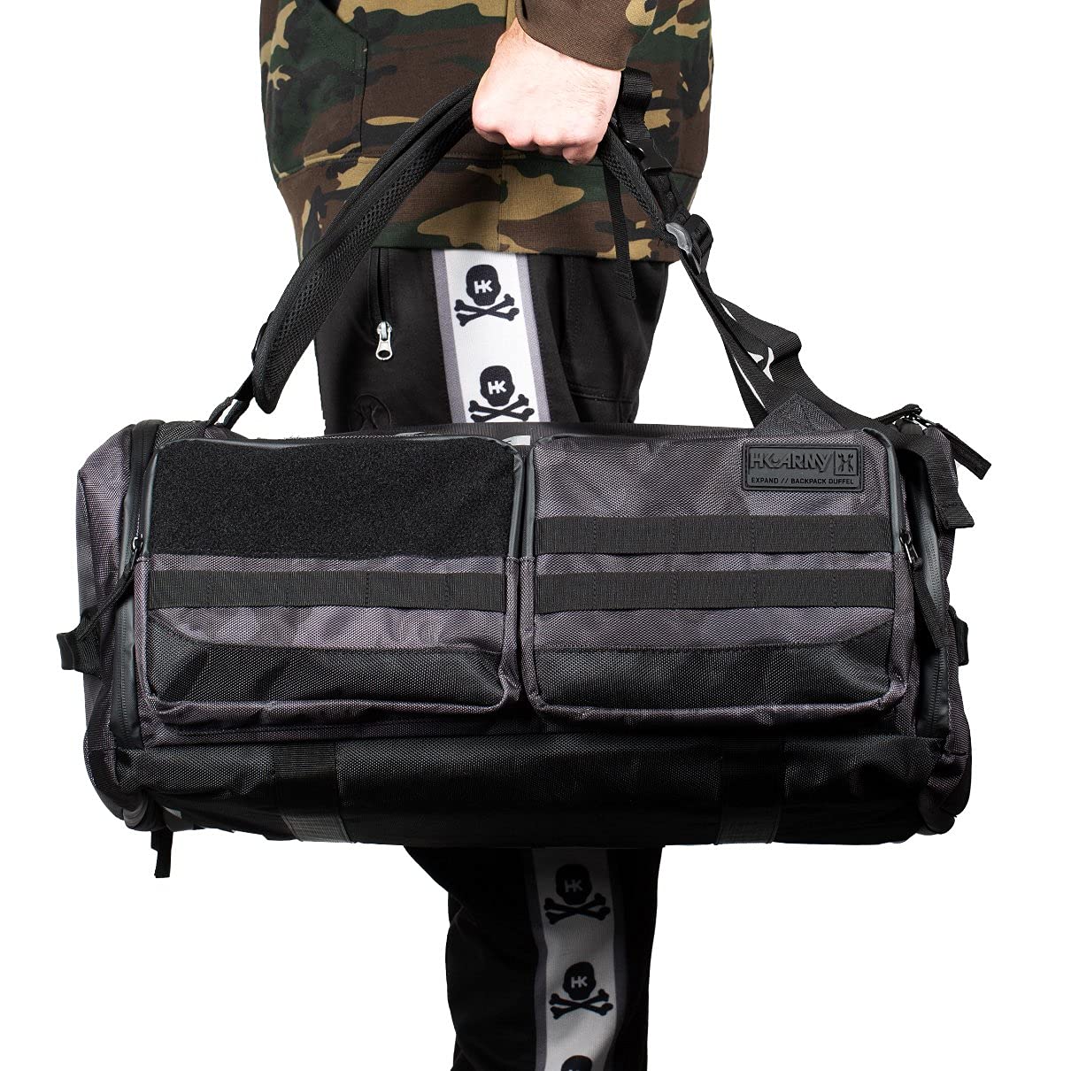 HK Army Expand Backpack Paintball Gear Bag - Shroud Blackout | Durable Paintball Equipment for Tournaments & Outdoor Games | Perfect for Paintball Players & Airsoft Enthusiasts