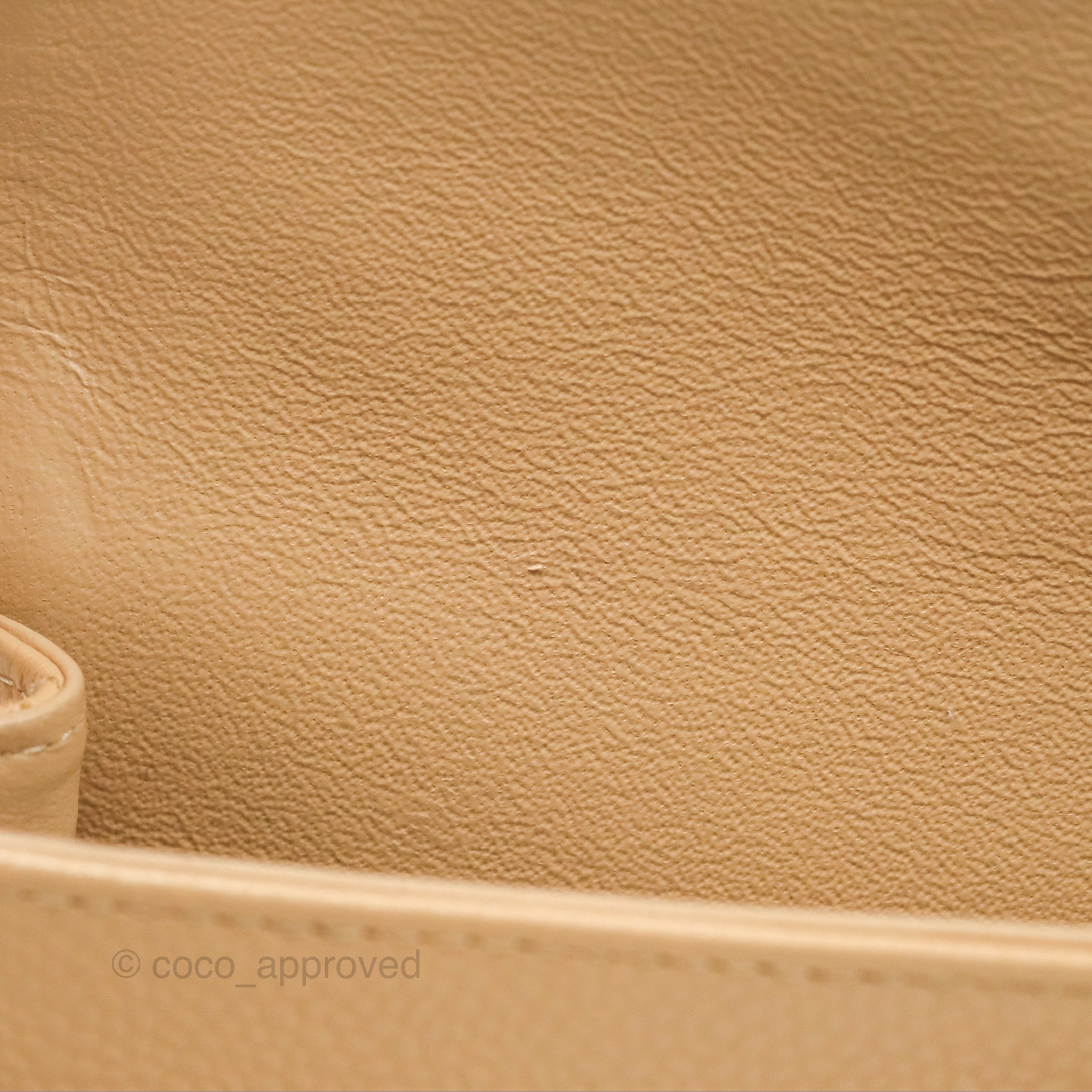Chanel Classic Medium Double Flap Bag Quilted Beige Caviar Leather with Gold Hardware - Luxury Designer Handbag for Women, Perfect for Work, Parties & Special Occasions