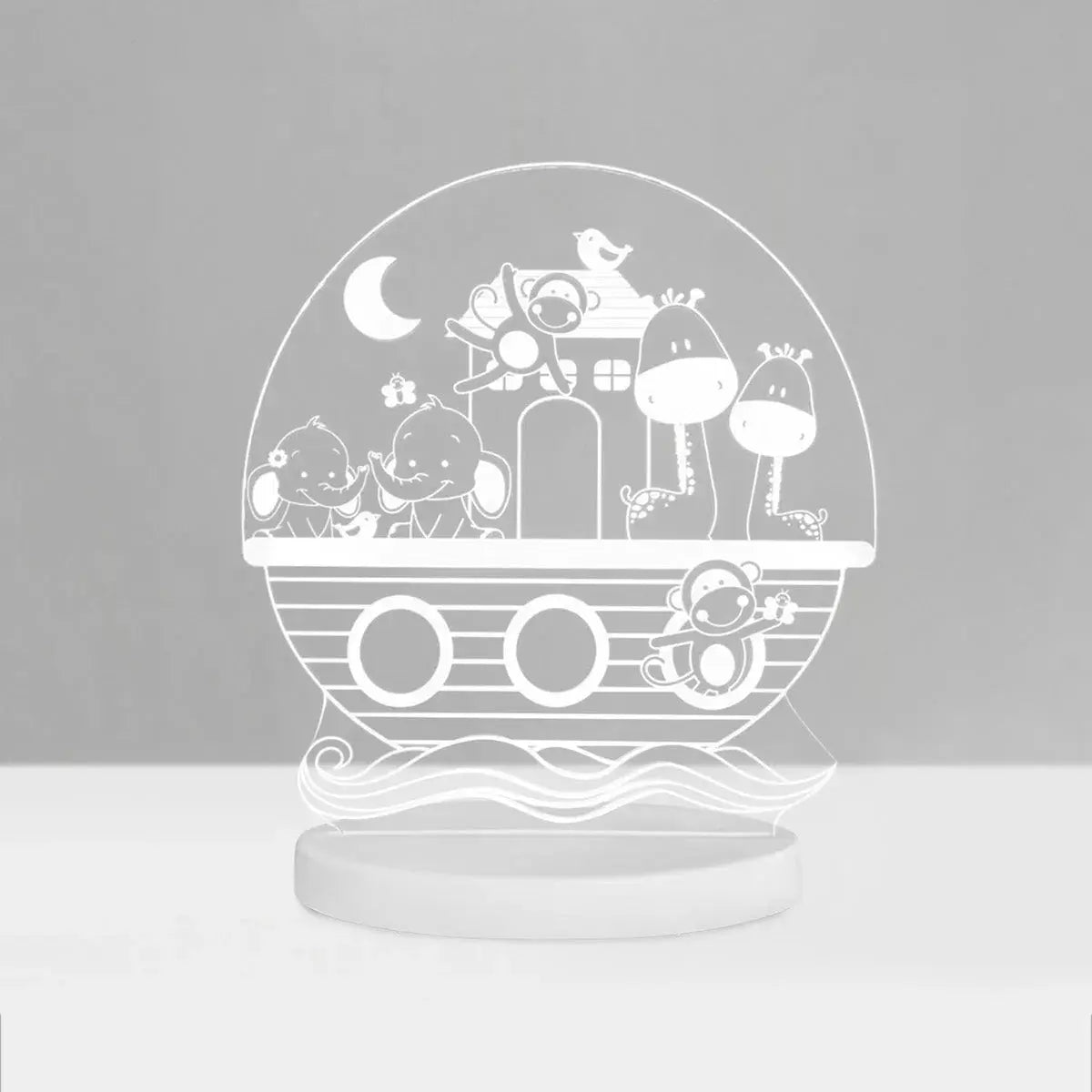 Duski Night Light - Noah's Ark Themed Nursery Nightlight for Kids | Soft Glow Baby Night Lamp for Bedroom, Nursery & Kids Room Decor | Perfect for Bedtime Stories & Nighttime Comfort