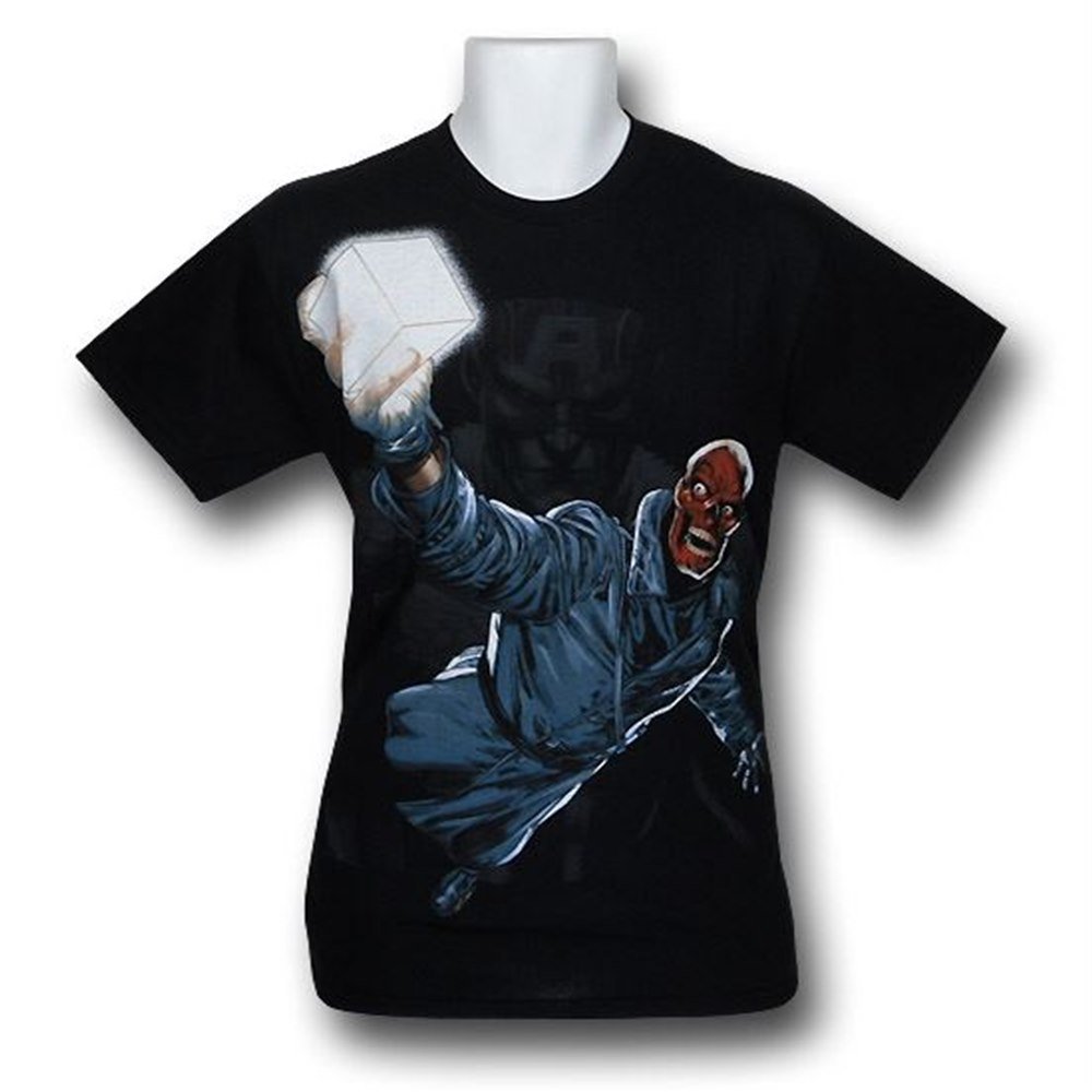 Captain America Red Skull Graphic T-Shirt | Marvel Superhero Cotton Tee for Men & Women | Perfect for Cosplay, Comic Con & Casual Wear