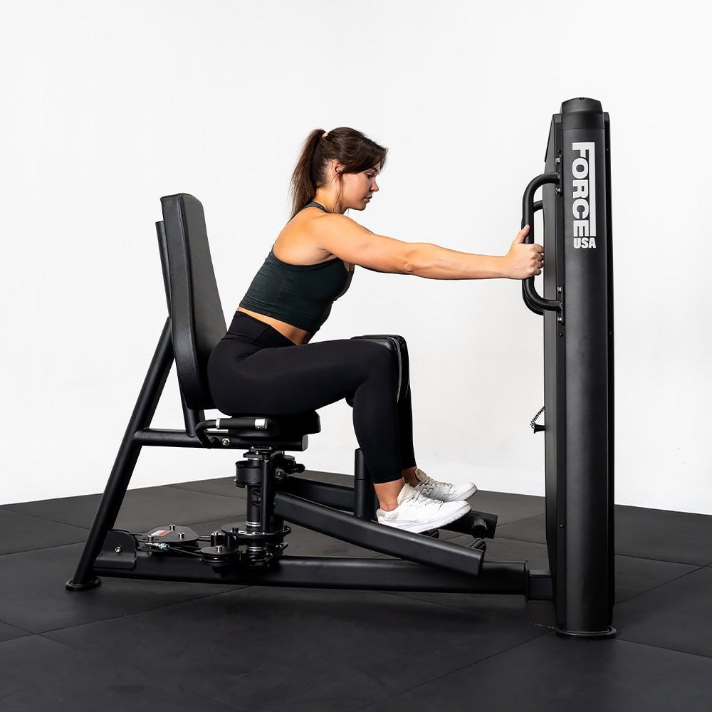 Force USA Solitude Abductor Adductor Machine for Outer Inner Thigh Workout - Home Gym Strength Training Equipment for Leg Toning and Glute Activation