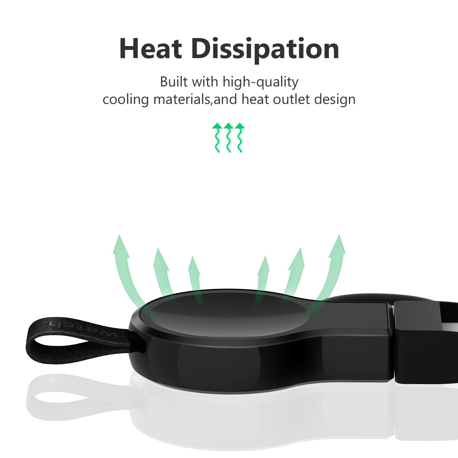 Magnetic Wireless Charger for Apple Watch Ultra/10/9/8/7/6/5/4/3/2/1/SE - Portable & Travel-Friendly Cordless Charging Dock - Perfect for Home, Office, Gym & Travel Use