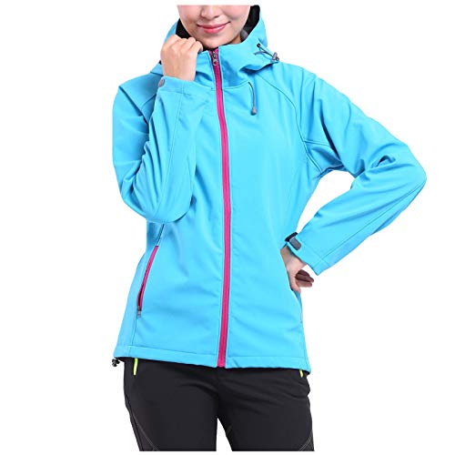 Vermers Lightweight Waterproof Windbreaker Jacket for Men & Women - Casual Hooded Running Coat (4XL, Blue) - Perfect for Outdoor Activities, Hiking, and Travel