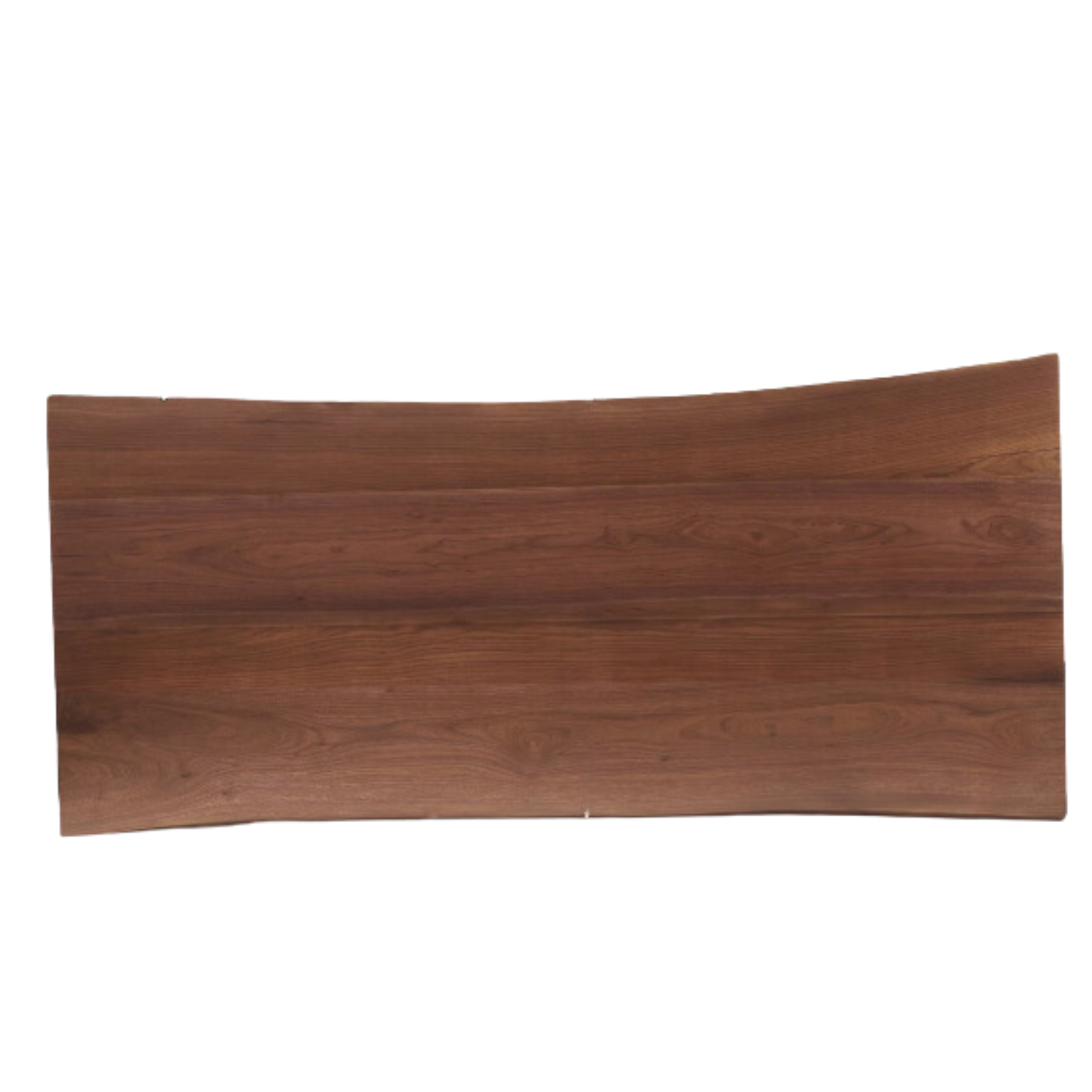 80.0x34.3/31.3/34.4x1.7 inch / 203x87/79.5/87.5x4.2 cm / Rich Dark Walnut Color / Natural edge large board table