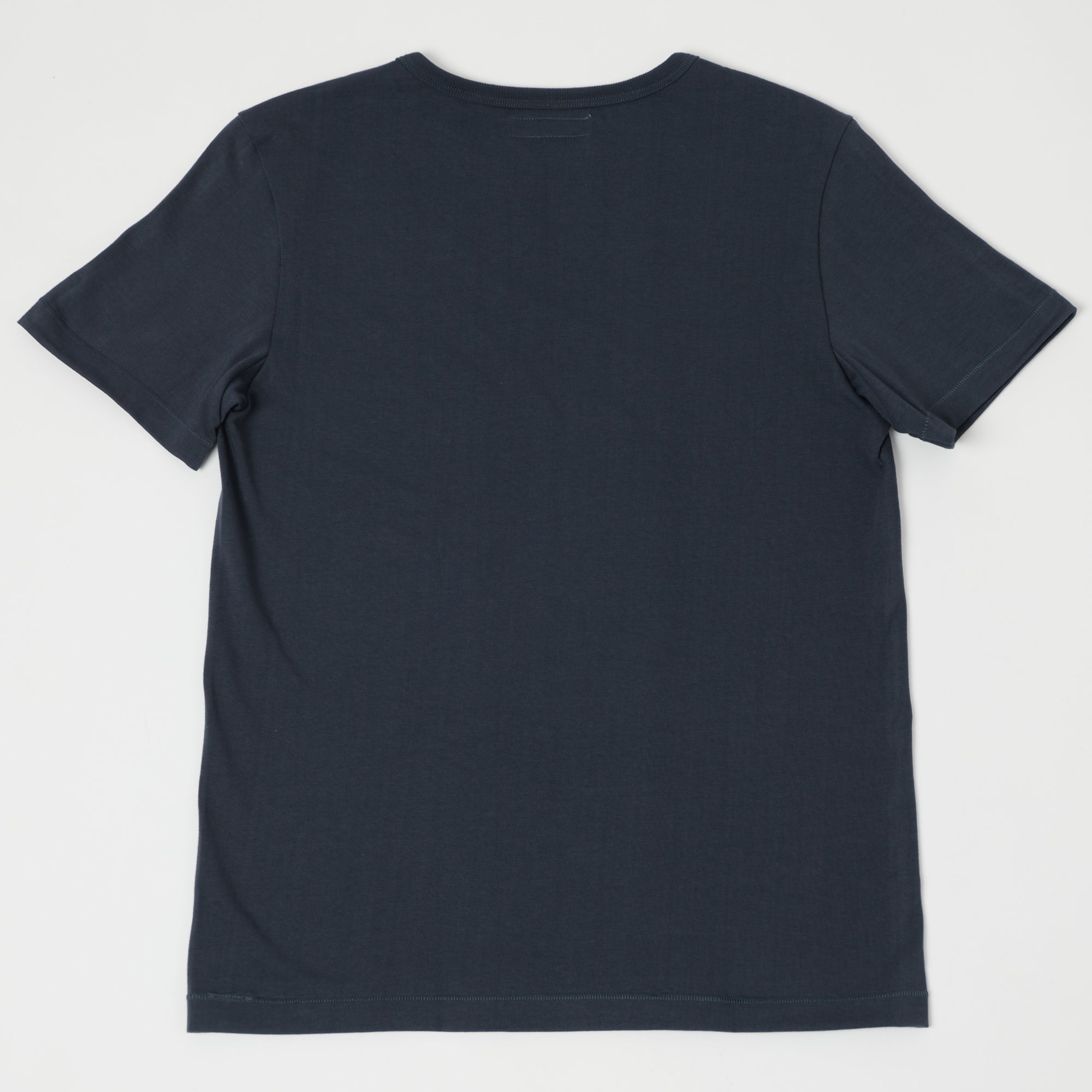 Premium Merz b. Schwanen 214 Organic Cotton Crew Neck T-Shirt for Men - Classic Navy Blue Casual Tee - Perfect for Everyday Wear, Layering & Street Style Outfits