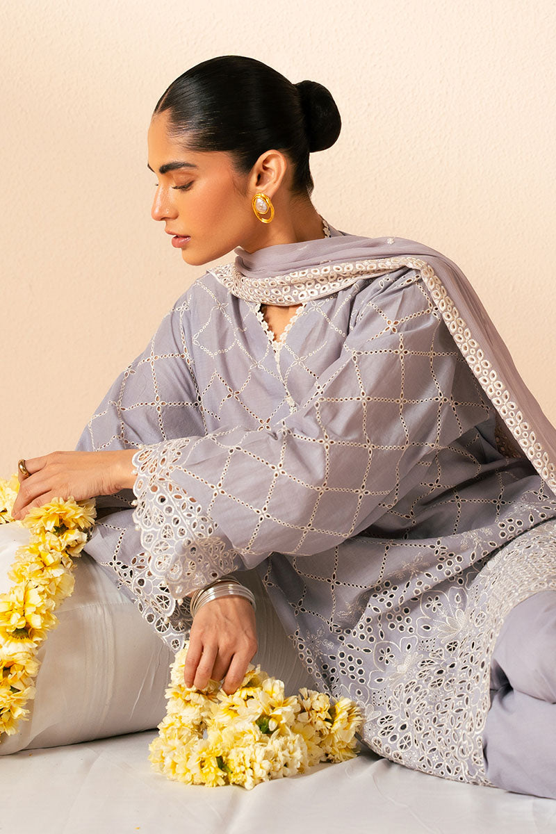 LAVENDER AURA 3PC CHIKANKARI SUIT | Hand Embroidered Cotton Kurta Set | Traditional Indian Ethnic Wear for Women | Perfect for Weddings, Festivals & Special Occasions