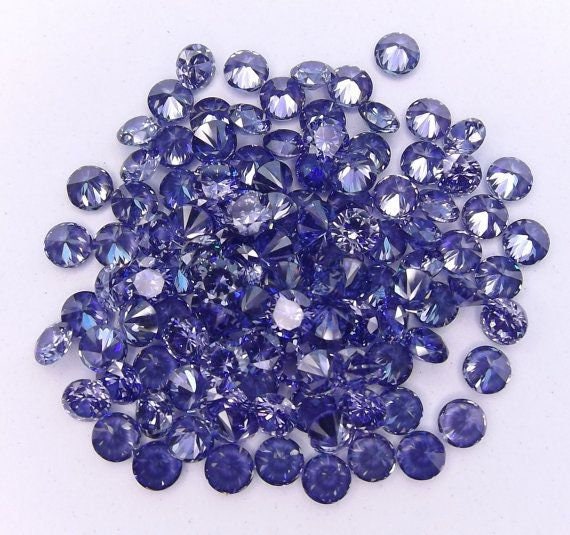 Wholesale 12mm Round Cubic Zirconia (CZ) Stones - Diamond Cut in Pink, Yellow, Lavender, Purple, Red, Tanzanite & Champagne Colors for Jewelry Making & DIY Crafts
