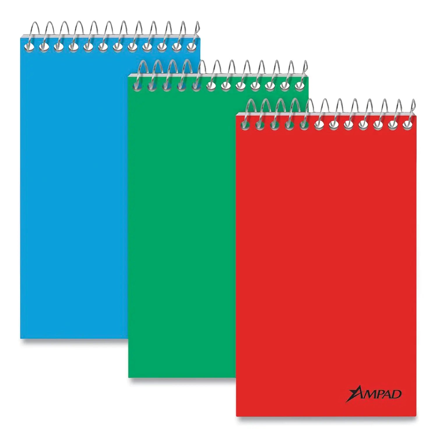 Ampad® Narrow Rule Memo Pads - 60 White 3x5 Sheets, Assorted Cover Colors (Pack of 12) - Perfect for Office Notes, To-Do Lists & Daily Reminders