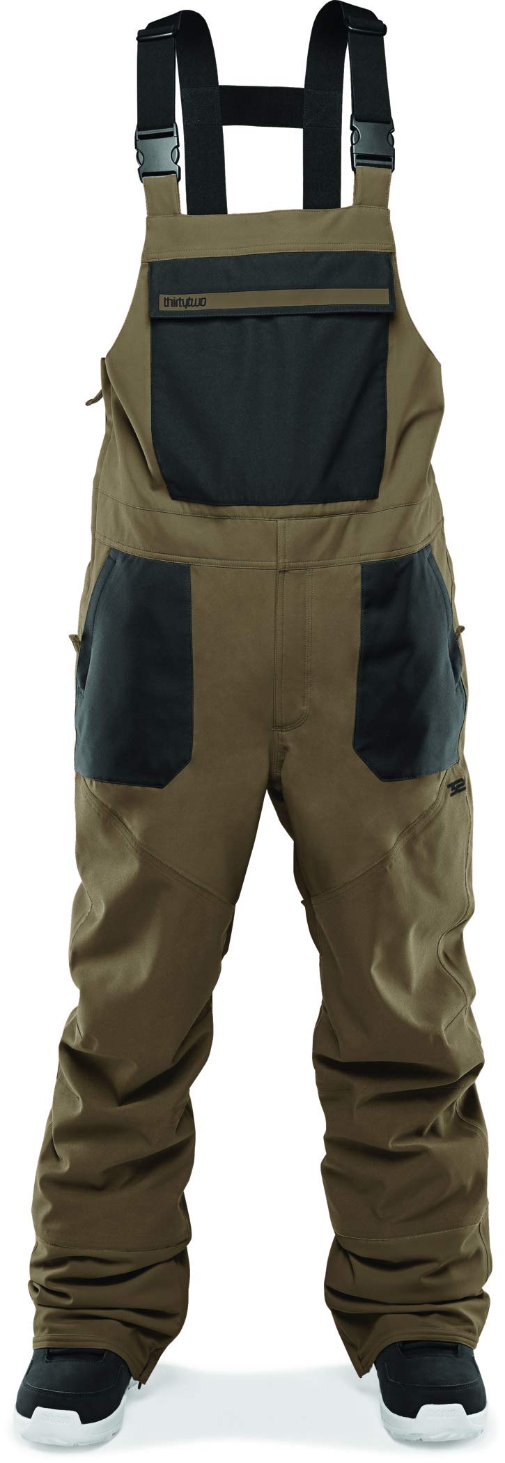32 Thirtytwo Men's Winter Snow Bib Pants - Waterproof Insulated Snowboard & Ski Overalls for Cold Weather Adventures