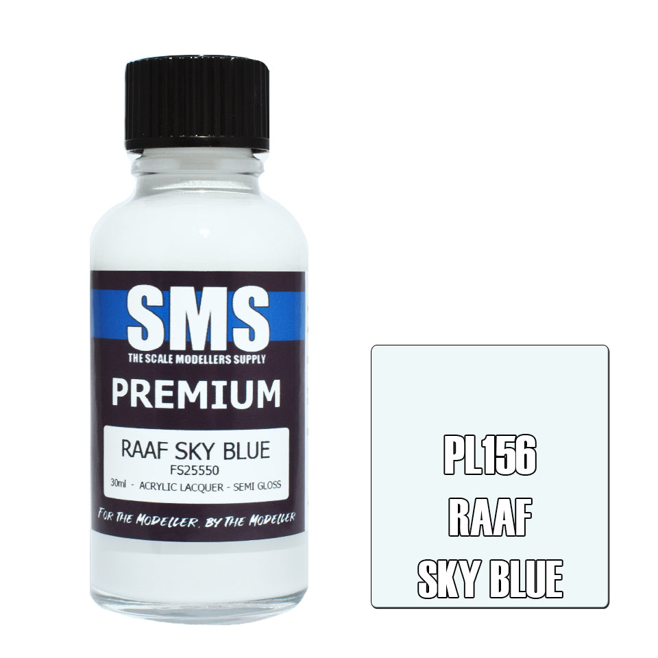 Premium 30ML Airbrush Paint - RAAF Sky Blue Acrylic Lacquer for Model Kits, Miniatures & DIY Crafts - High-Quality, Fast-Drying & Vibrant Color