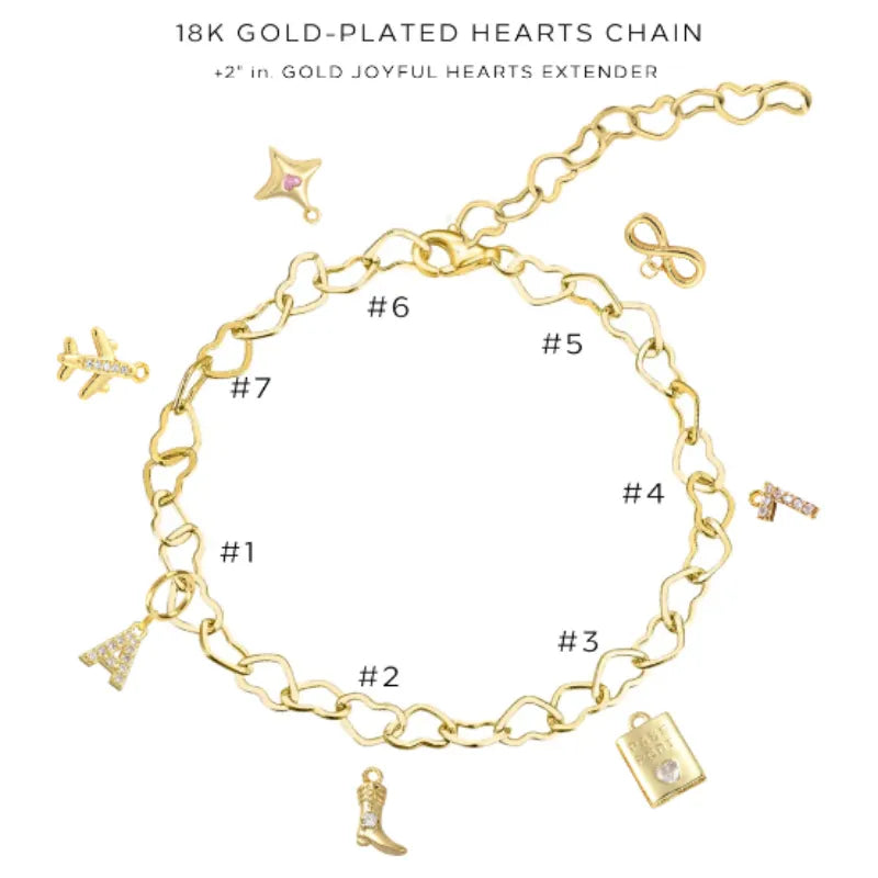 Elegant Charm Bracelet with Assorted Charms - Adjustable Silver Jewelry for Women & Girls - Perfect for Gifts, Parties & Everyday Wear