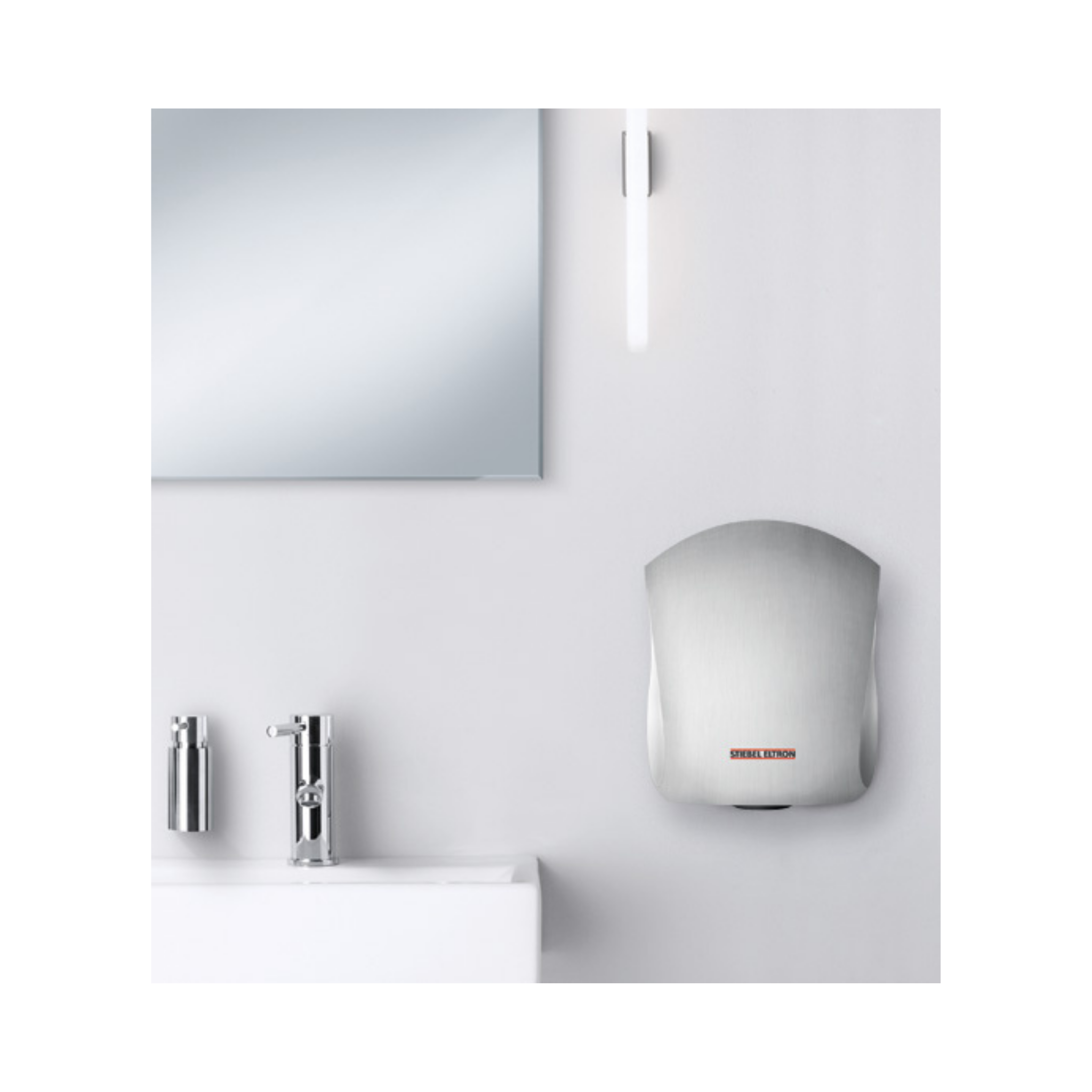 Stiebel Eltron Ultronic 1S High-Speed Touchless Automatic Hand Dryer - Stainless Steel Metallic Finish | Commercial Restrooms, Hospitals, Offices & Public Spaces