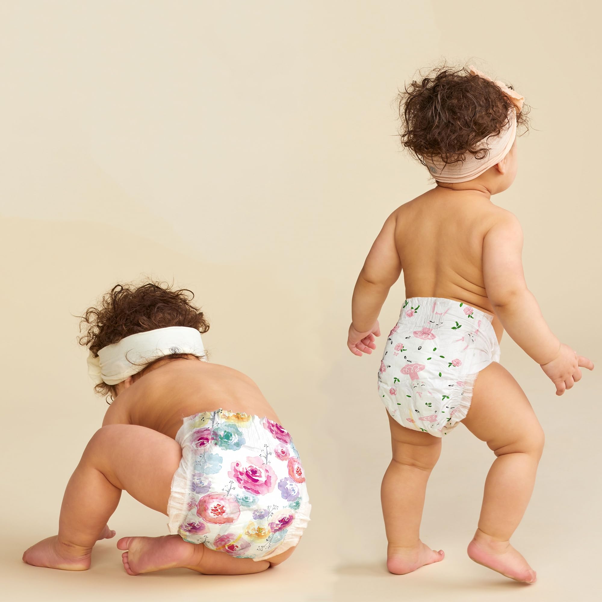 The Honest Company Clean Conscious Diapers - Plant-Based, Sustainable, Hypoallergenic | Rose Blossom & Tutu Cute Design | Size 1 (8-14 lbs), 78 Count | Eco-Friendly Baby Diapers for Sensitive Skin | Perfect for Newborns, Daycare & Overnight Use