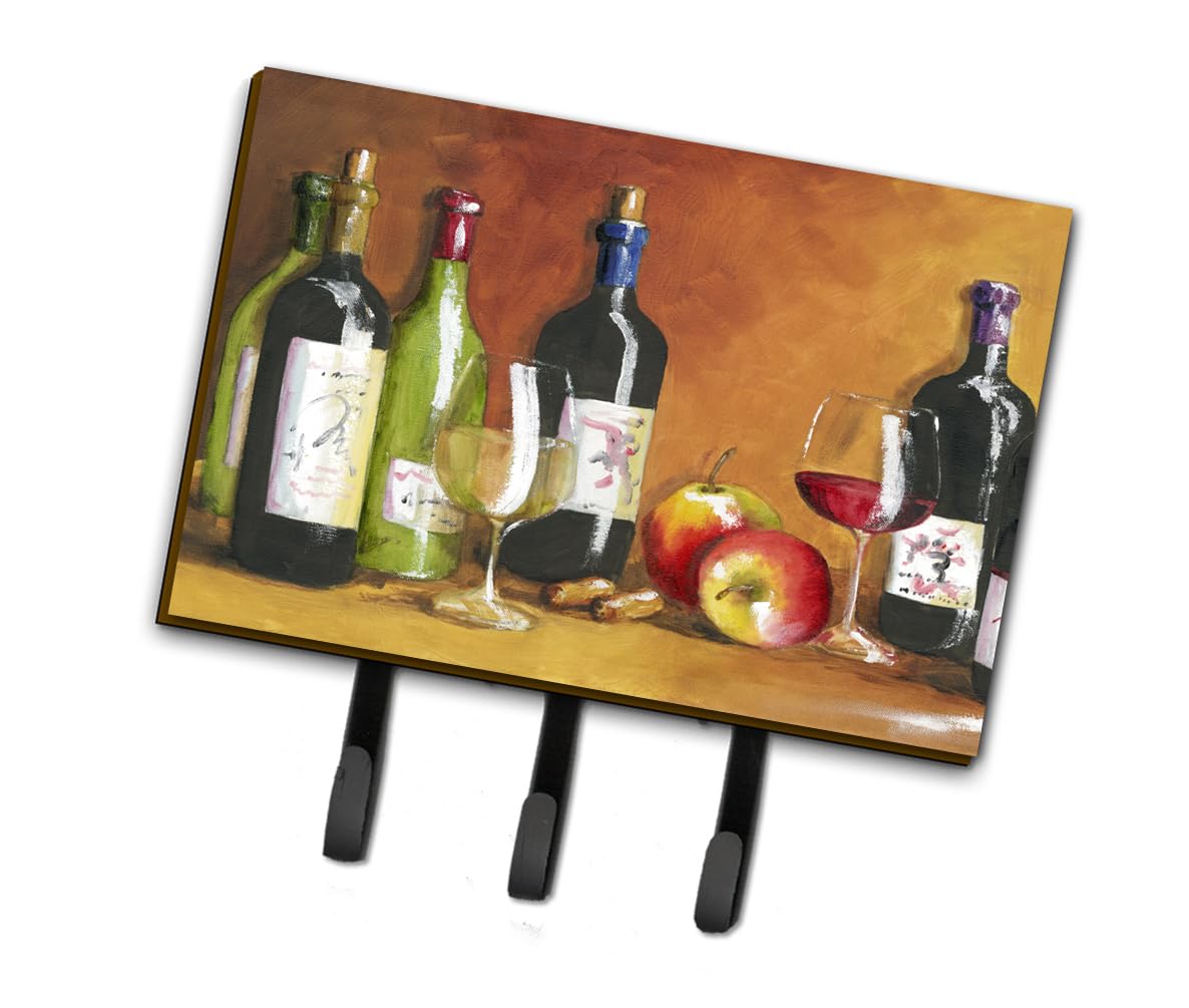 Caroline's Treasures TMTR300ATH68 Wine by Malenda Trick - Large Multicolor Leash & Key Holder for Dogs, Pets, or Keys - Perfect for Home, Office, and Travel Organization